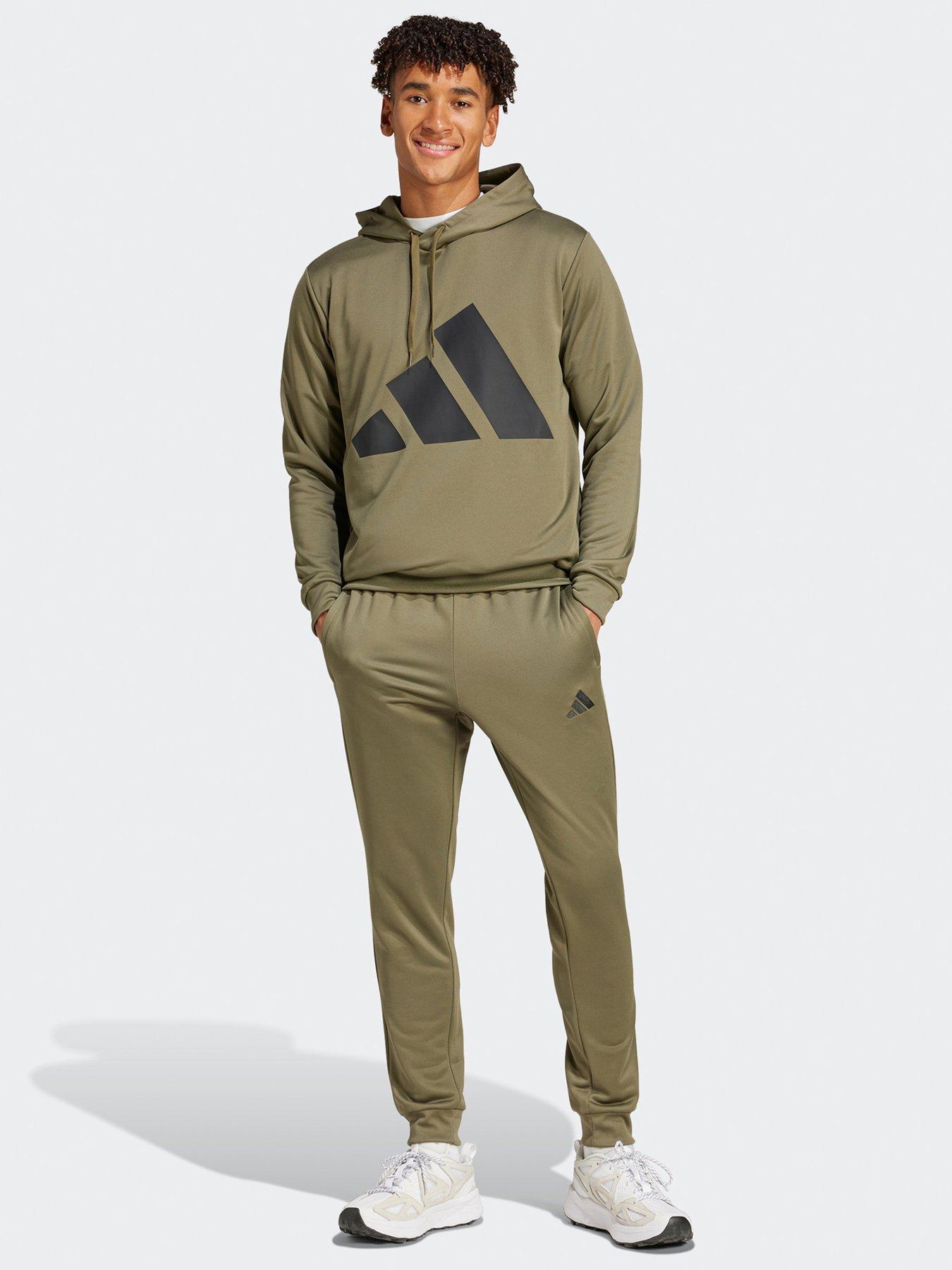 adidas Sportswear Men's Sportswear French Terry Hooded Tracksuit - Green