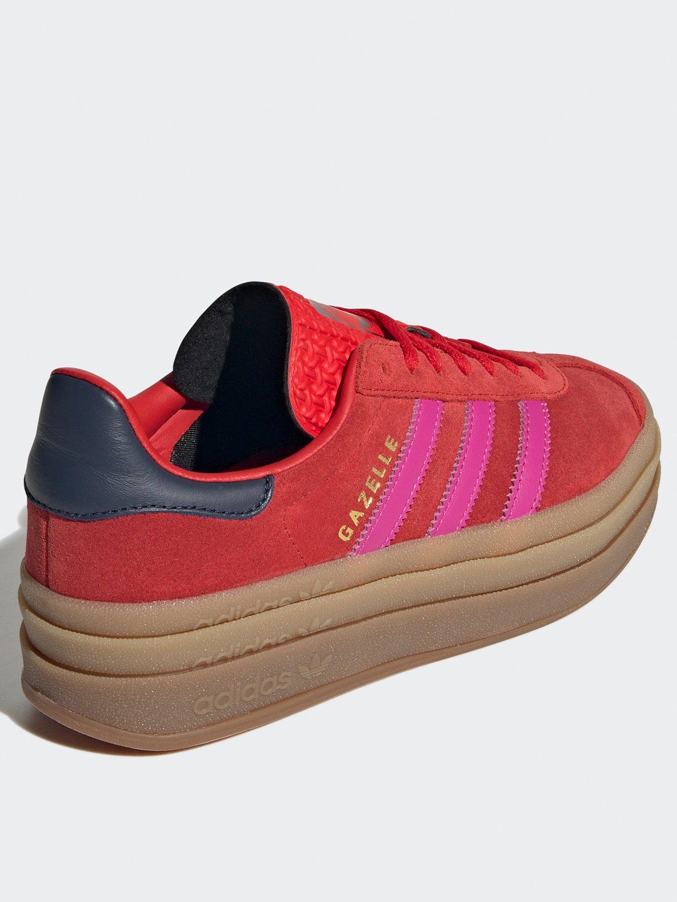 Image 3 of 8 of adidas Originals Womens Gazelle Bold Trainers - Red