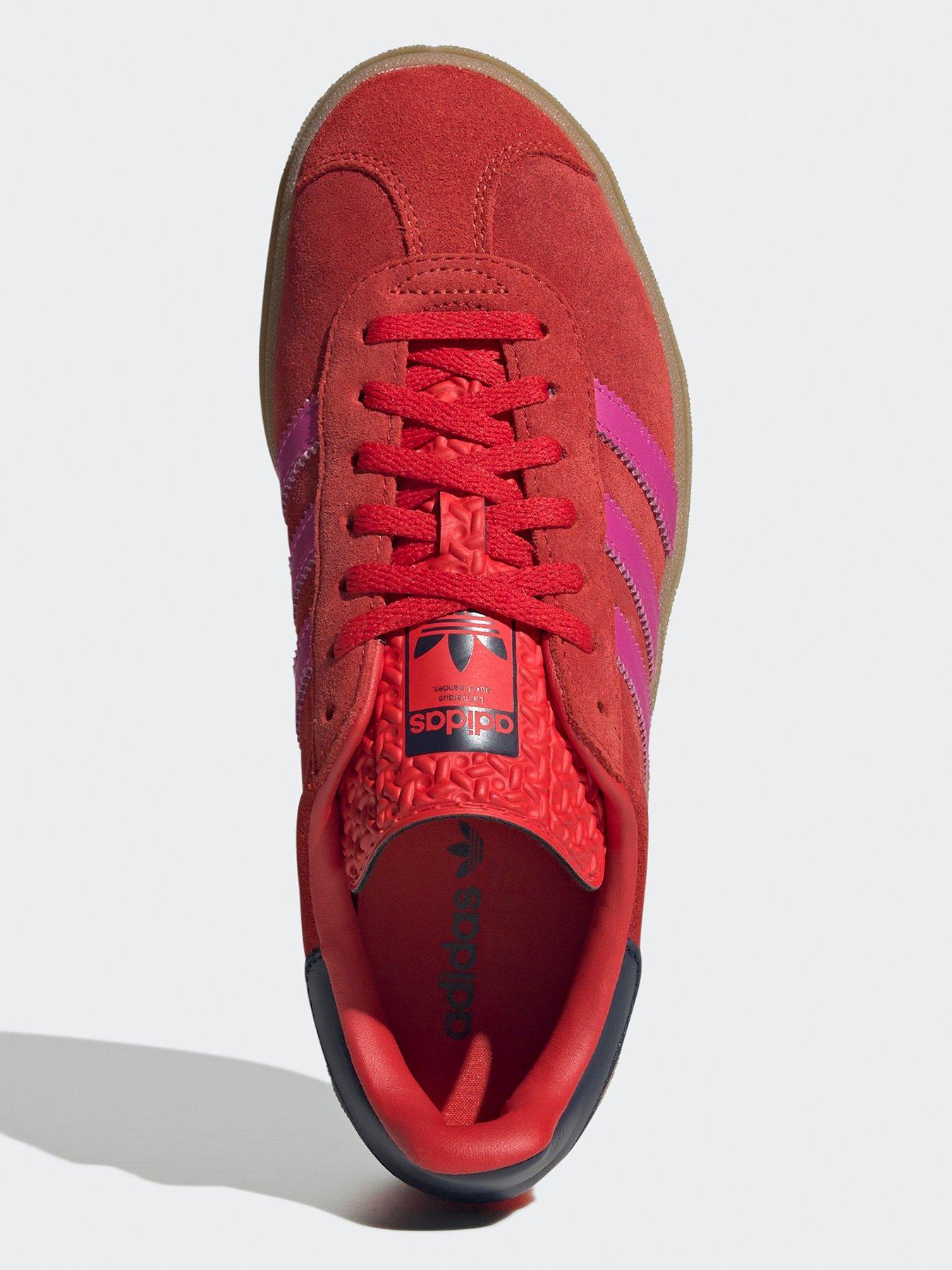 Image 5 of 8 of adidas Originals Womens Gazelle Bold Trainers - Red