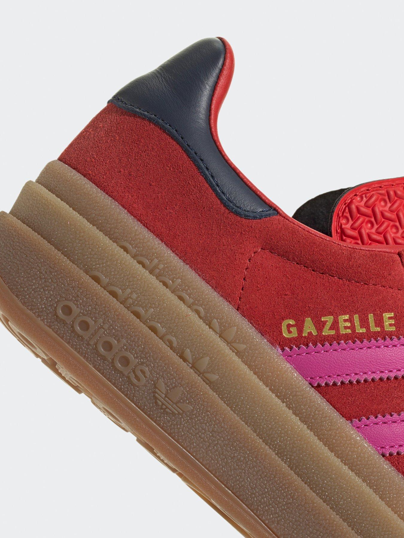 Image 7 of 8 of adidas Originals Womens Gazelle Bold Trainers - Red