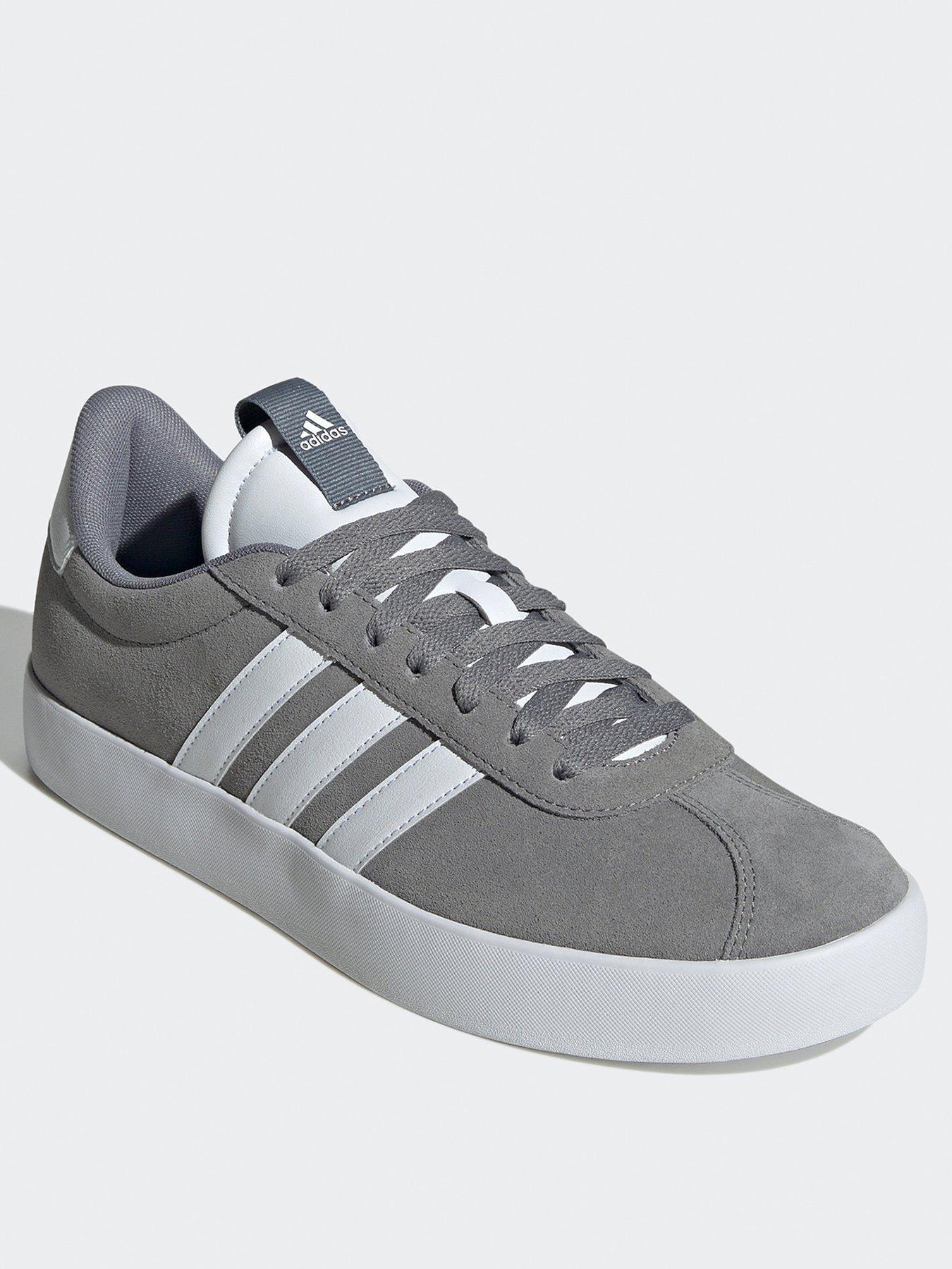 adidas-sportswear-mens-vl-court-30-trainers-greystillFront