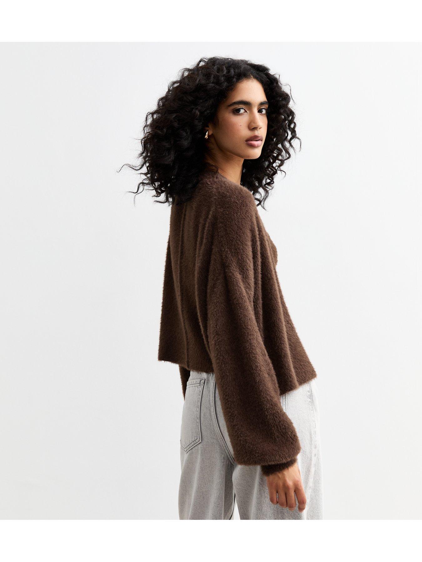 new-look-brown-fluffy-metallic-thread-cami-topstillFront