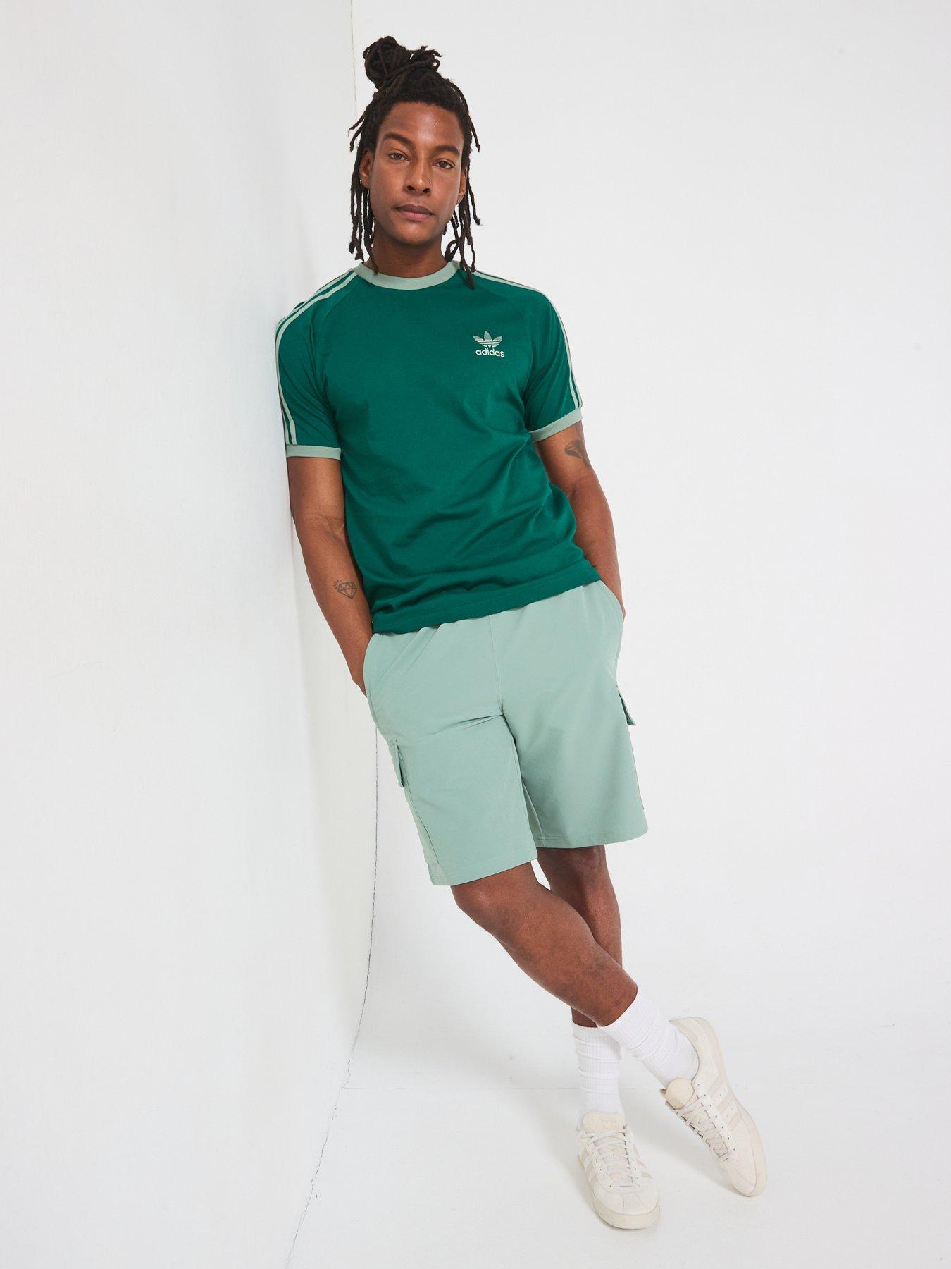 Image 3 of 6 of adidas Originals Mens Adicolor 3-Stripe T-Shirt - Green
