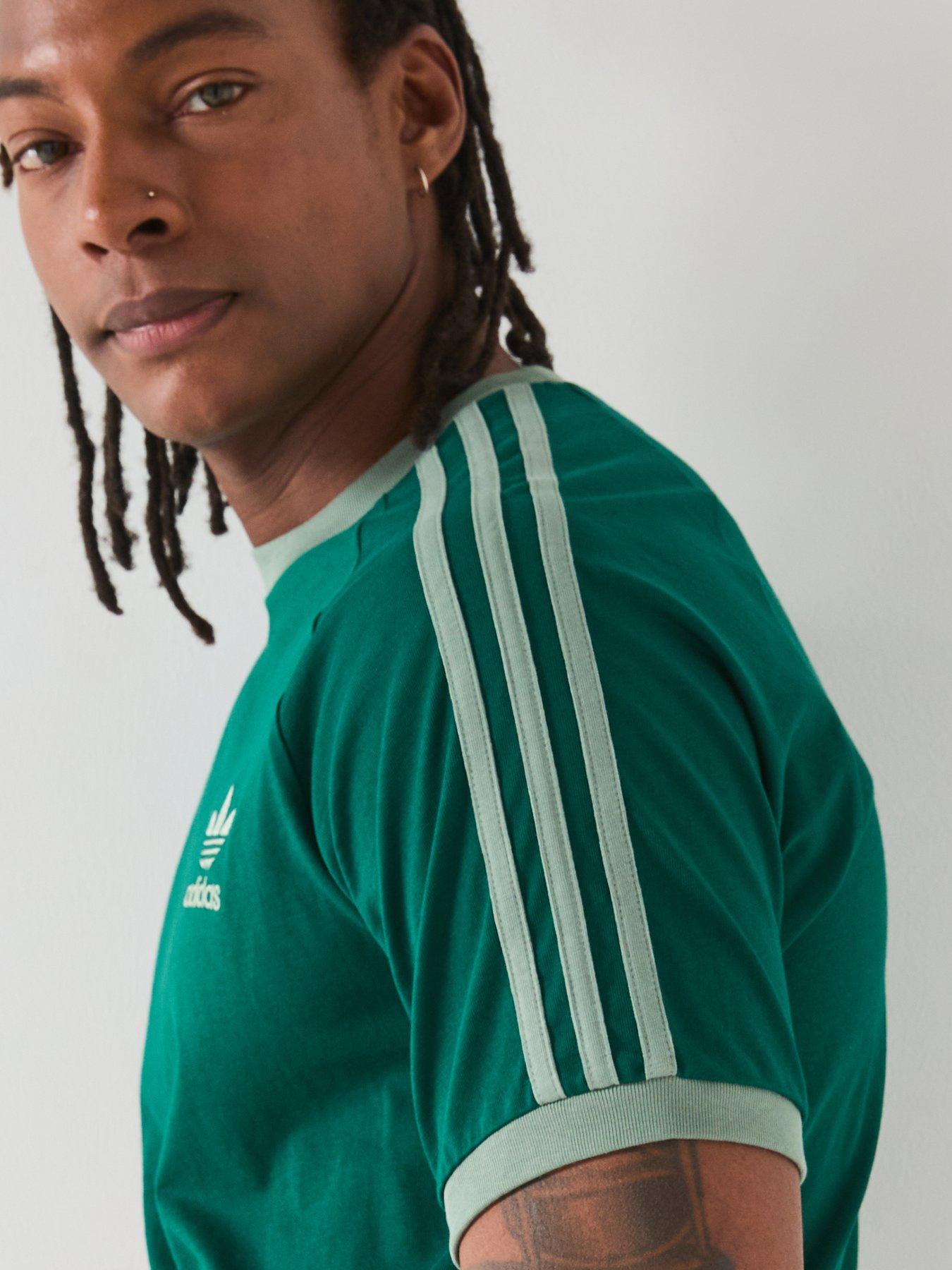 Image 5 of 6 of adidas Originals Mens Adicolor 3-Stripe T-Shirt - Green