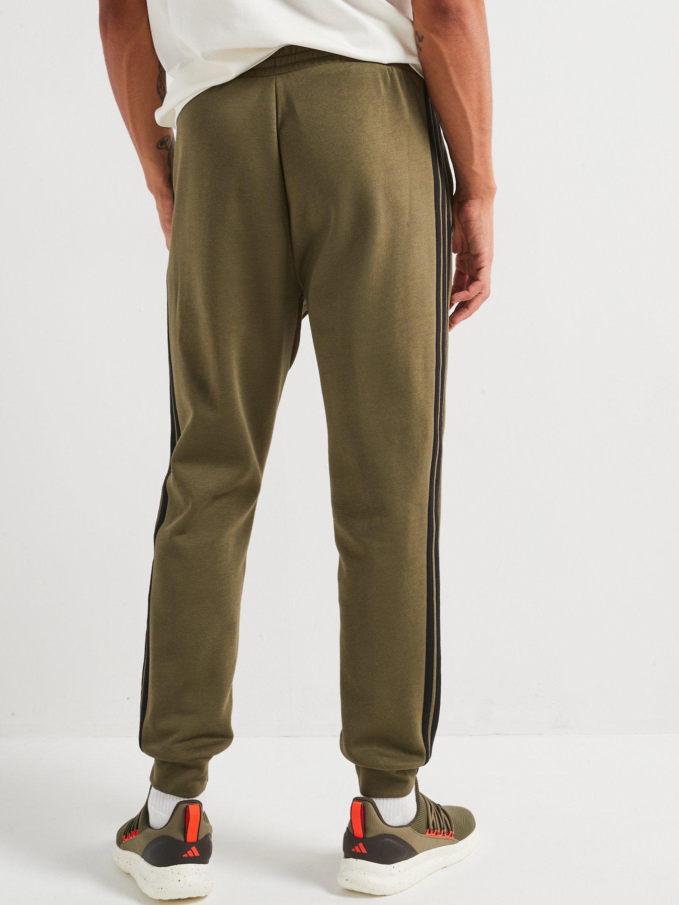 Image 2 of 5 of adidas Sportswear Men's Essential 3-Stripe Fleece Pant - Green