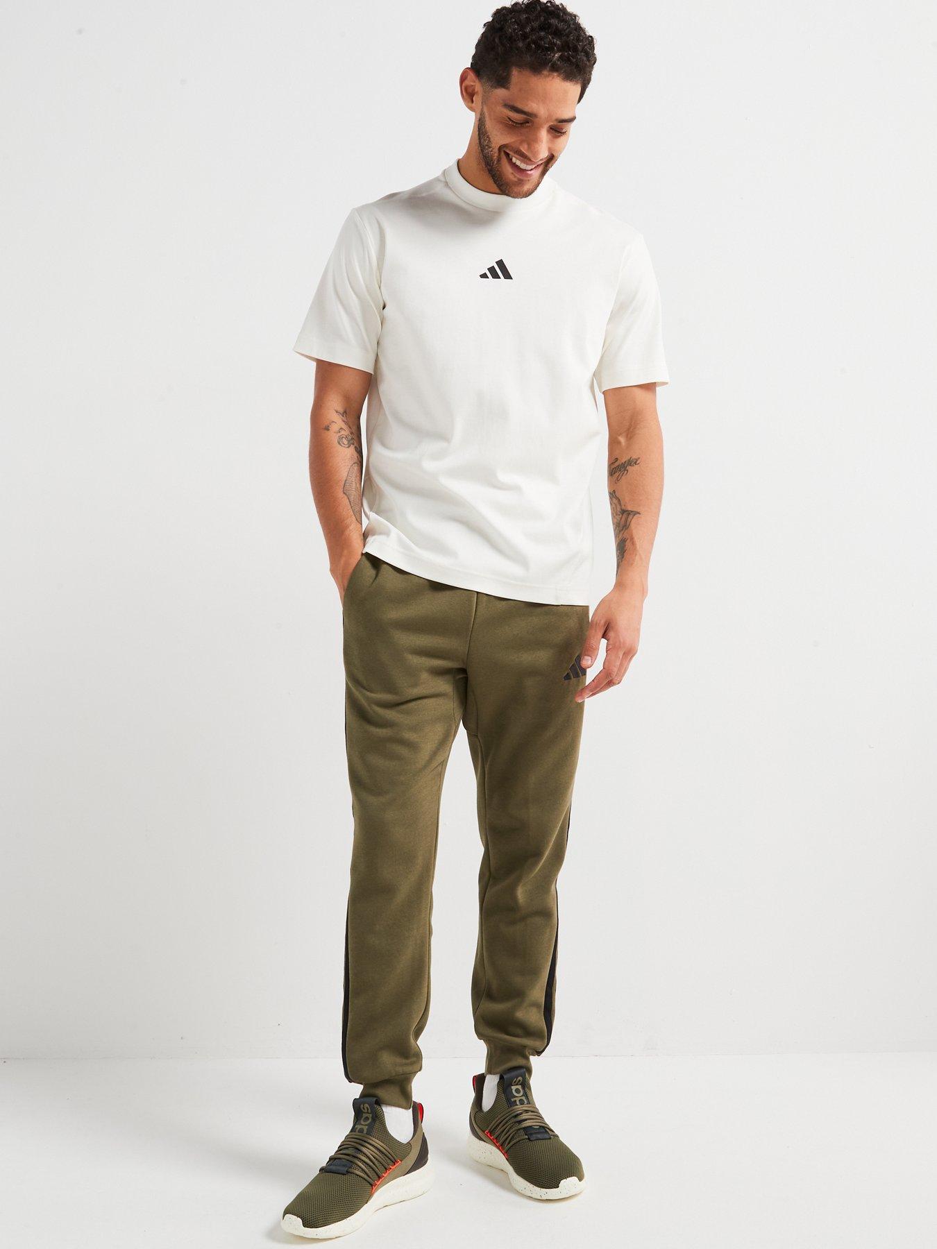 Image 5 of 5 of adidas Sportswear Men's Essential 3-Stripe Fleece Pant - Green