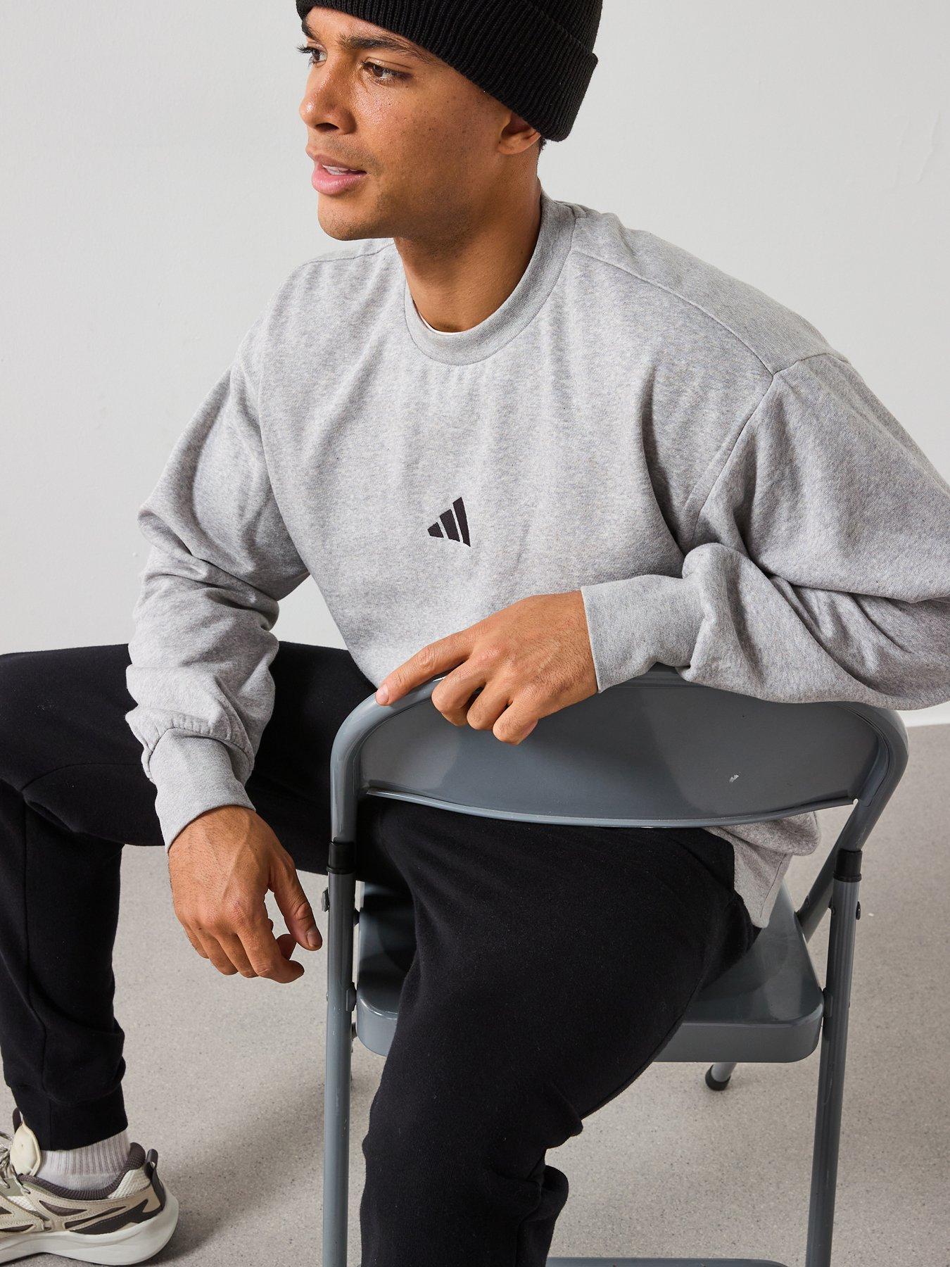 Image 5 of 6 of adidas Sportswear Men's Essentials Feelcozy Sweatshirt - Grey