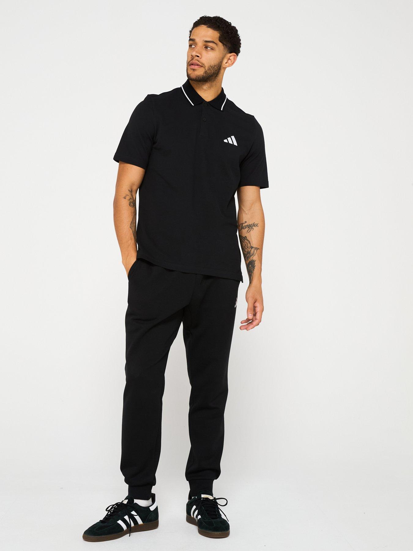 adidas-sportswear-mens-essentials-small-logo-pique-polo-shirt-blackback