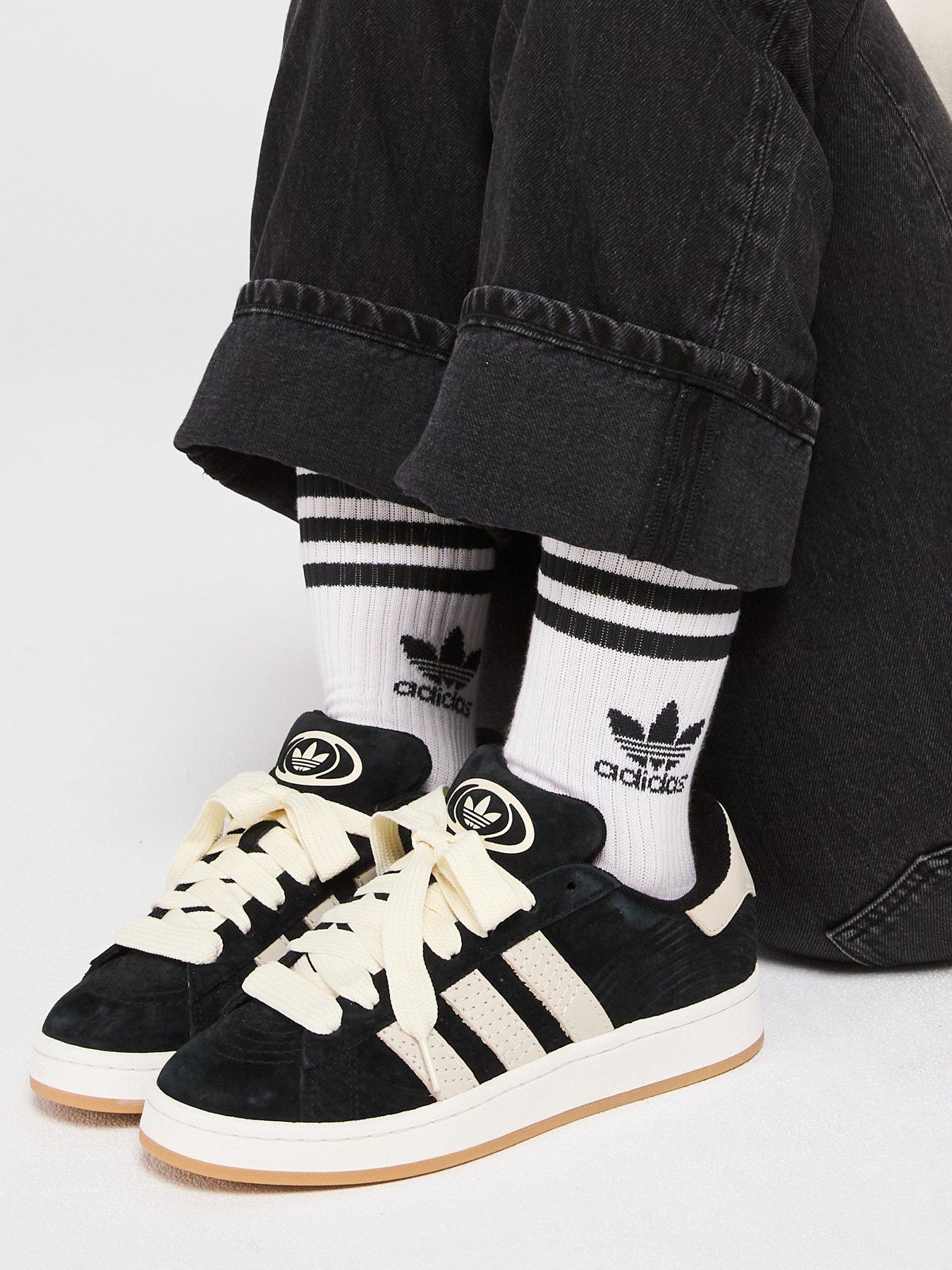 Image of adidas Originals Womens Campus 00S Trainers - Black/Off White