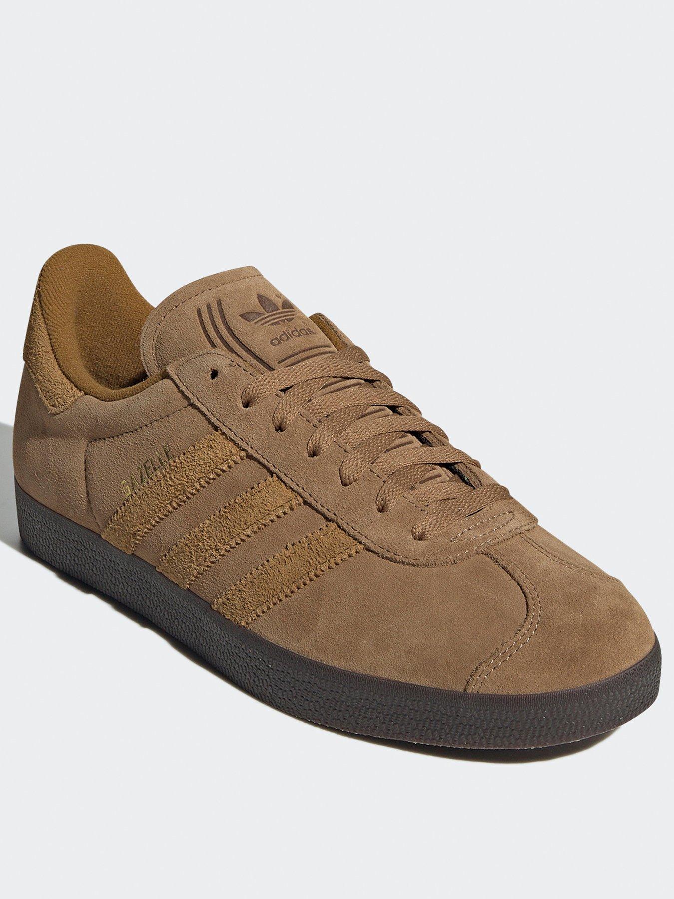 adidas-originals-mens-gazelle-trainers-brownstillFront