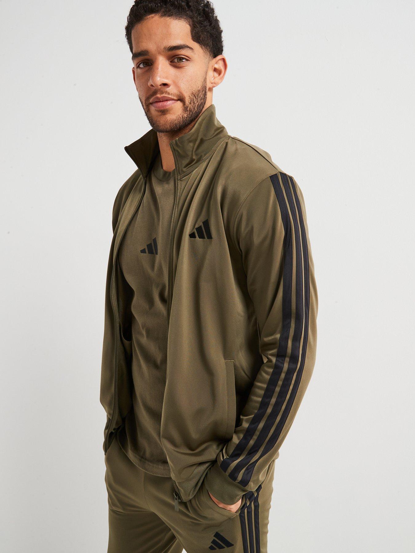 adidas-sportswear-mens-sportswear-basic-3-stripe-tricot-tracksuit-greenoutfit