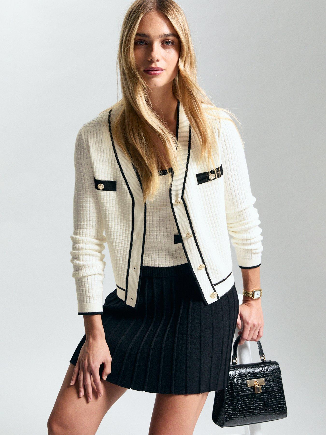 new-look-white-waffle-knit-contrast-tipping-cardigan