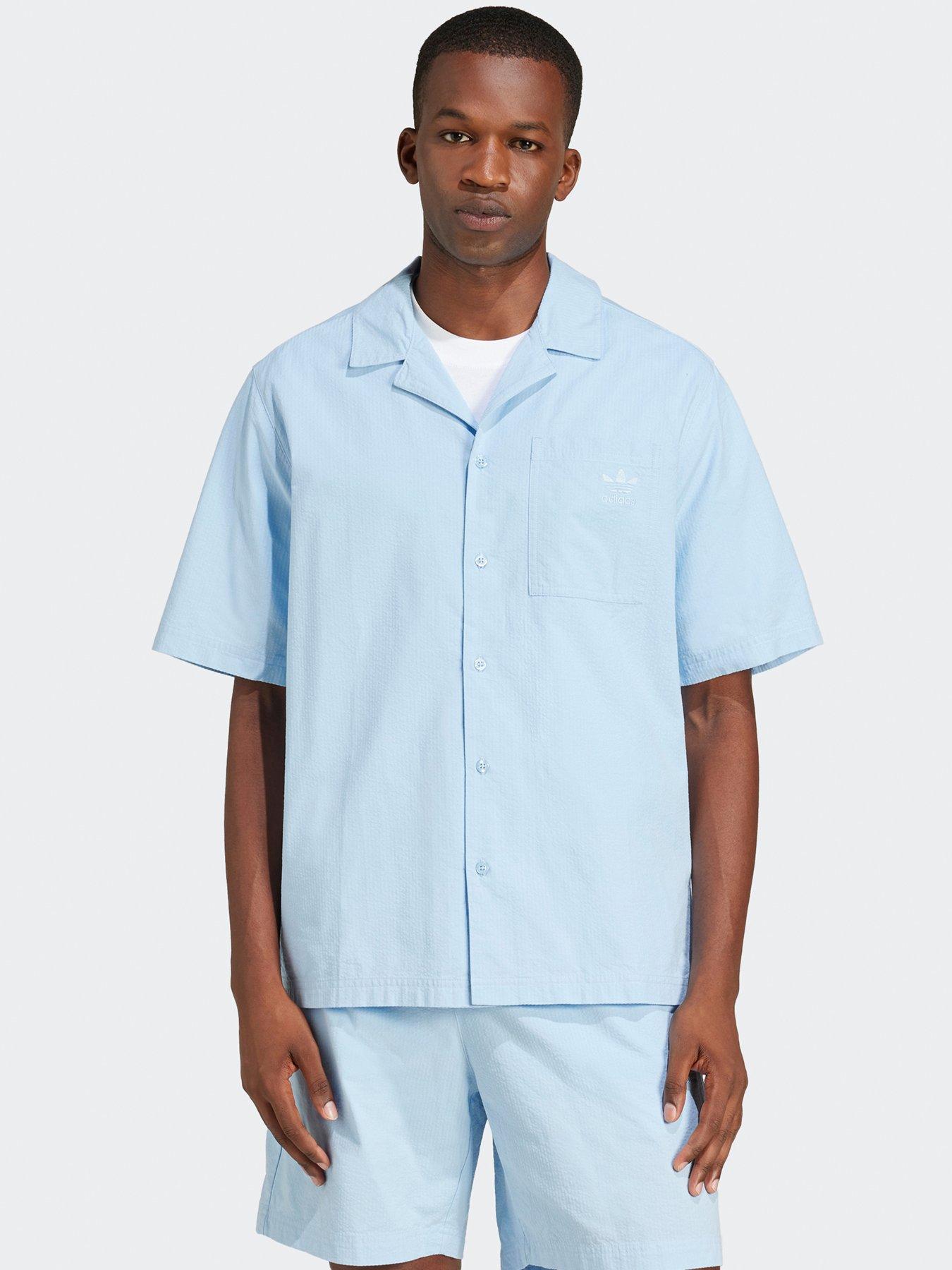 adidas Originals Men's Essentials Seersucker Short Sleeve