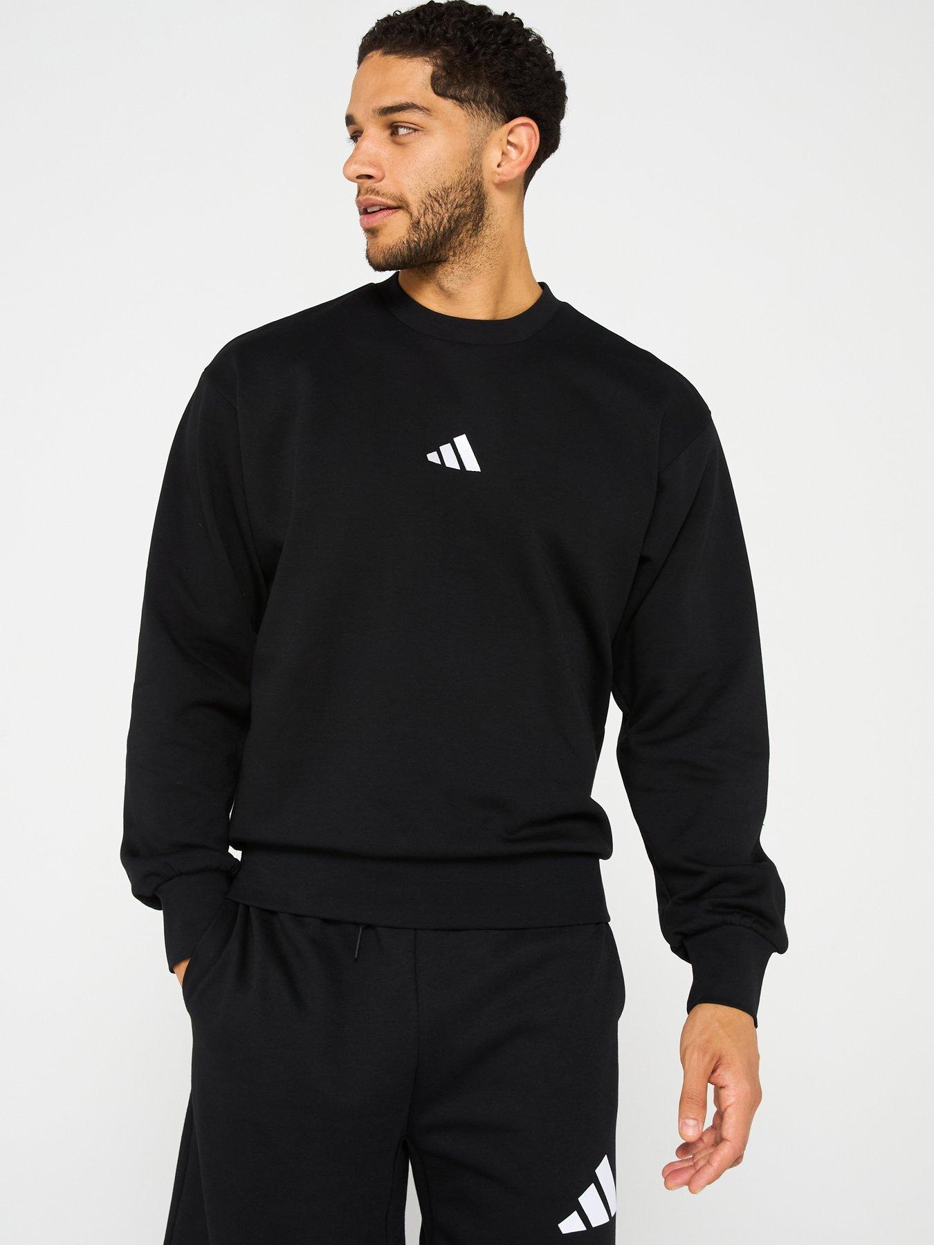 undefined Mens Essentials Feelcozy Fleece Sweatshirt - Black