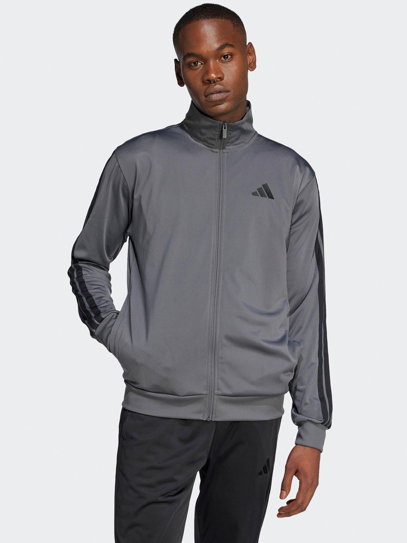 adidas-sportswear-mens-3-stripe-tricot-regular-track-jacket-dark-greyfront