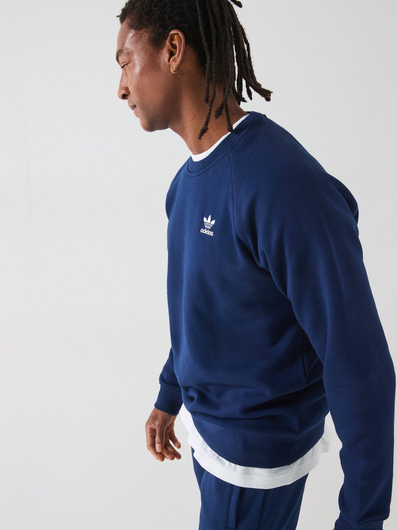 adidas-originals-mens-trefoil-essentials-crew-sweat-navydetail