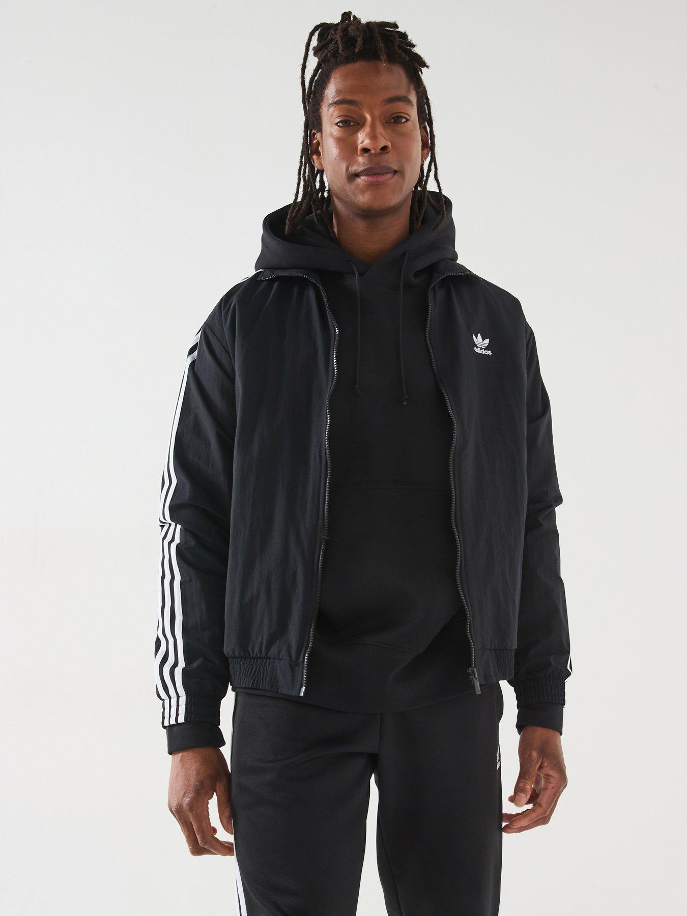 adidas Originals Mens Woven Firebird Track Top - Black