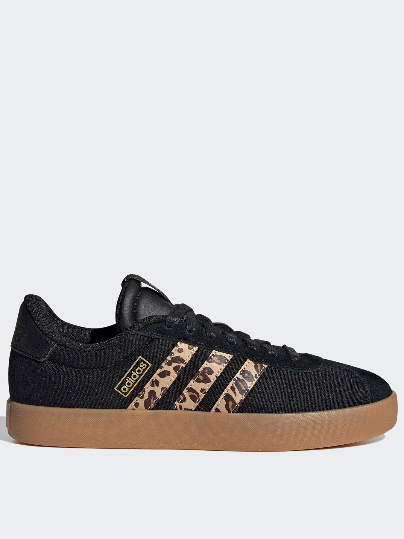 adidas Sportswear Womens Vl Court 30 Trainers Black/Leopard