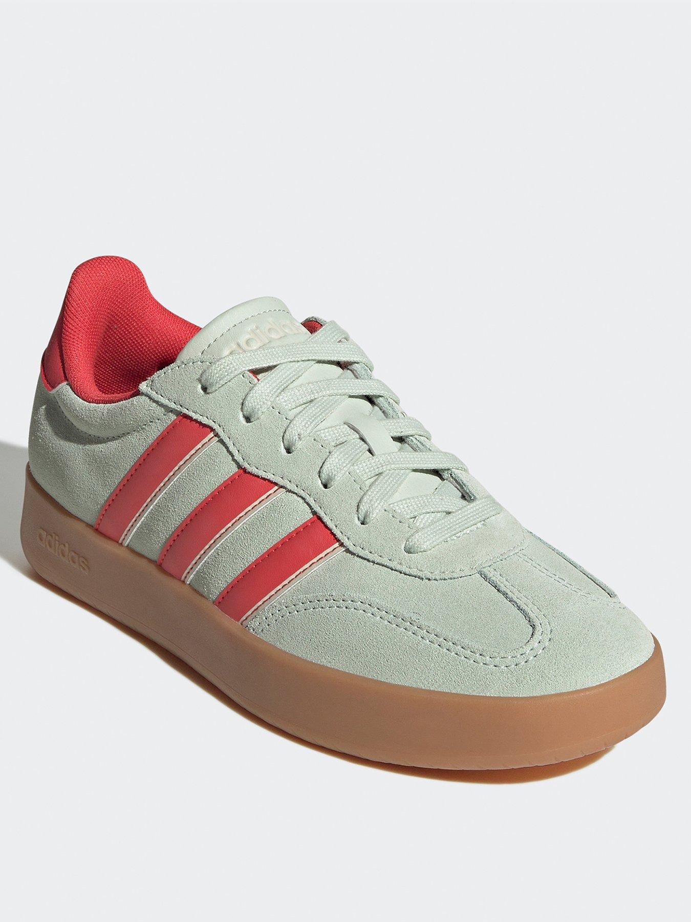 Image 2 of 7 of adidas Sportswear Womens Barreda Trainers - Linen Green/Lucid Red/Wo White