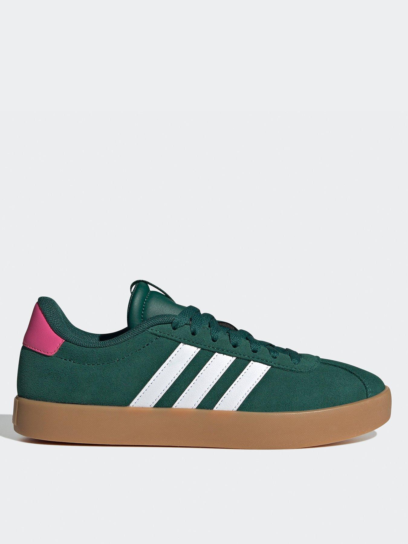 Image 2 of 7 of adidas Sportswear Womens VL Court 3.0 Trainers - Green/Cloud White/Pulse Magenta