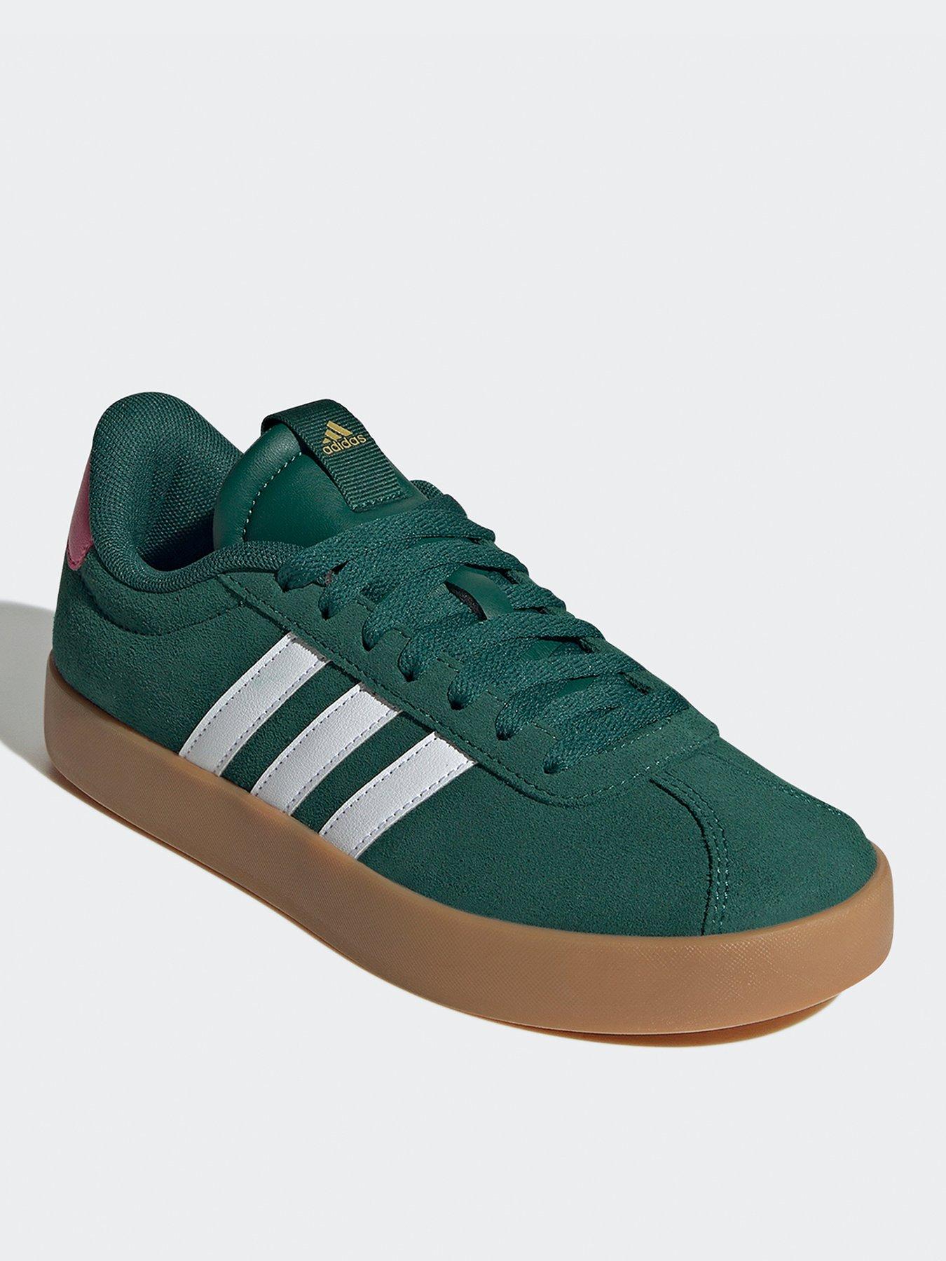 Image 3 of 7 of adidas Sportswear Womens VL Court 3.0 Trainers - Green/Cloud White/Pulse Magenta