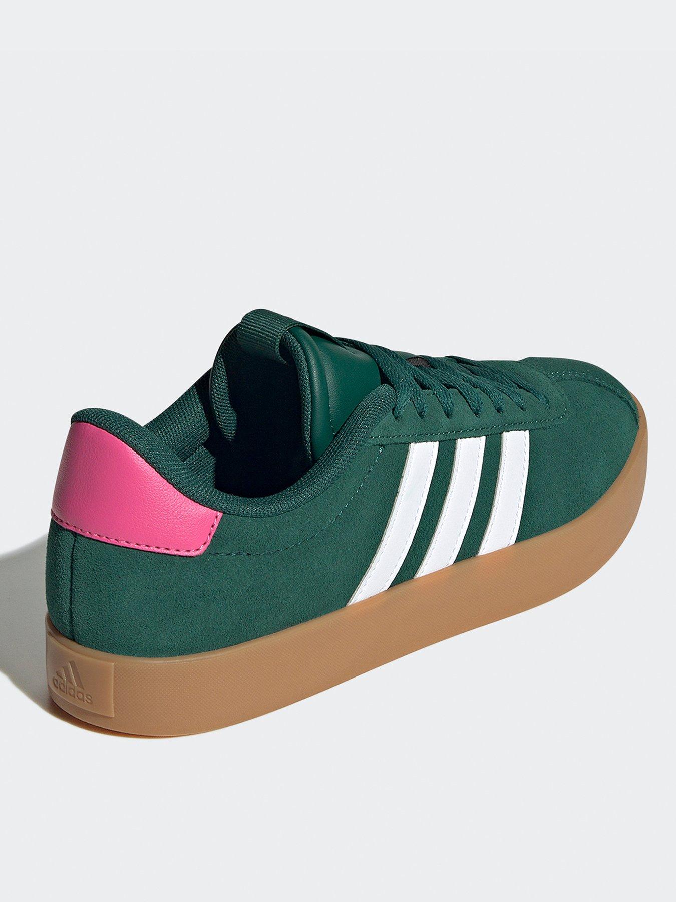 Image 4 of 7 of adidas Sportswear Womens VL Court 3.0 Trainers - Green/Cloud White/Pulse Magenta