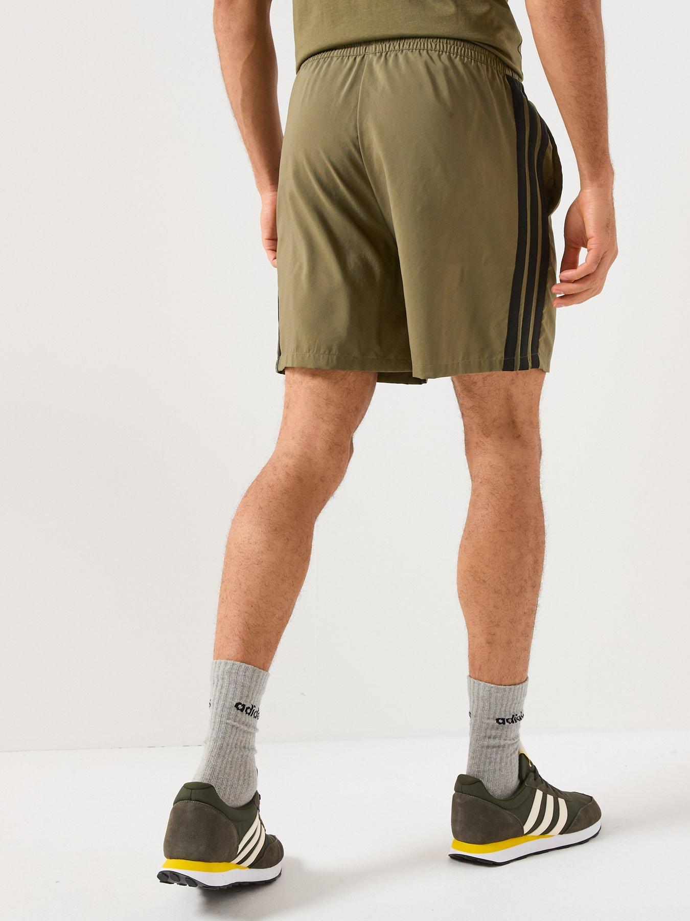 Image 2 of 5 of adidas Sportswear Men's Essentials 3-Stripe Chelsea Shorts - Green