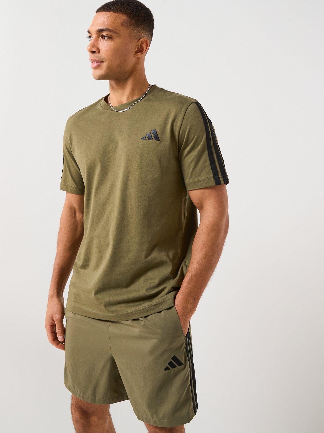 Image 5 of 5 of adidas Sportswear Men's Essentials 3-Stripe Chelsea Shorts - Green