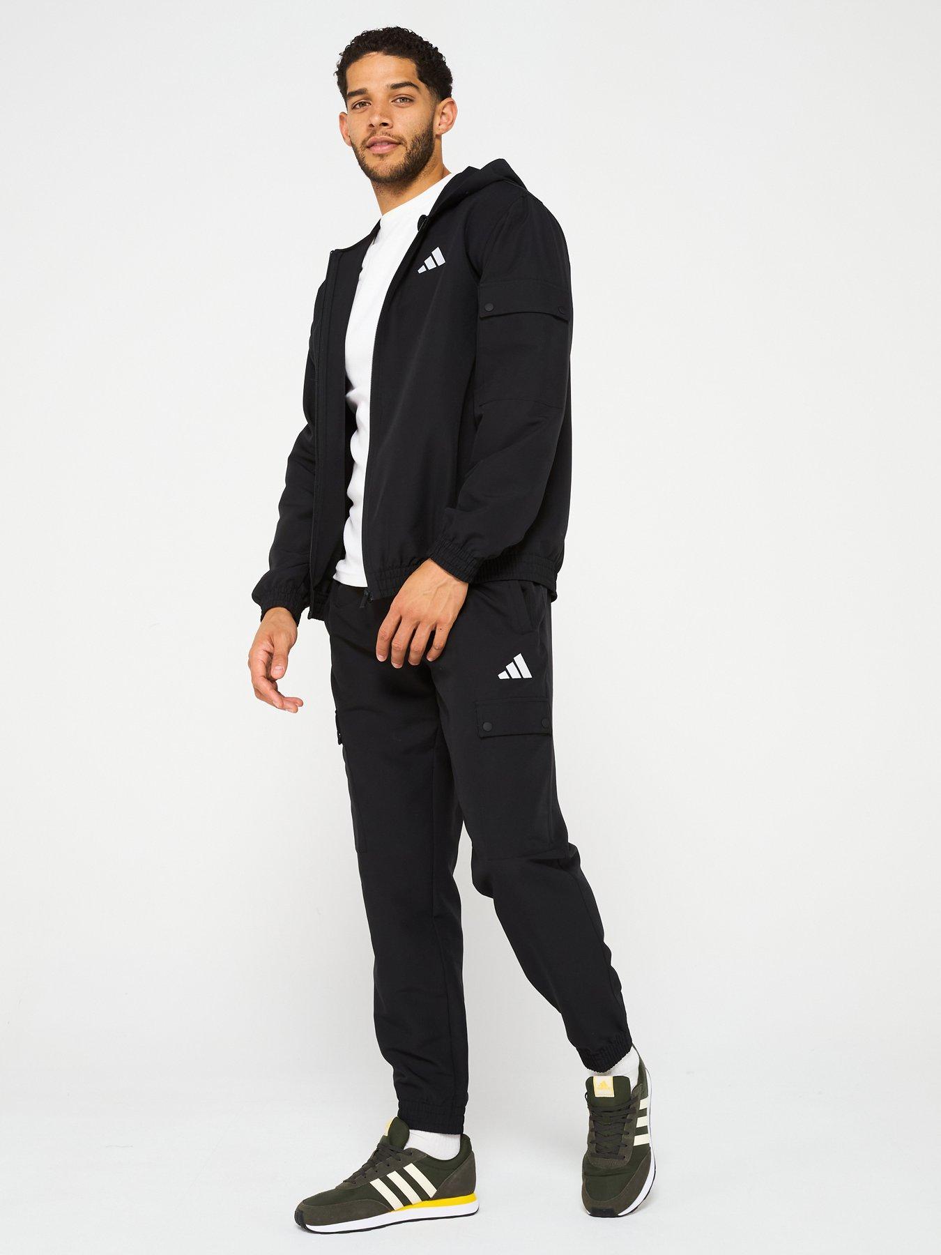 adidas-sportswear-mens-sportswear-woven-cargo-tracksuit-black