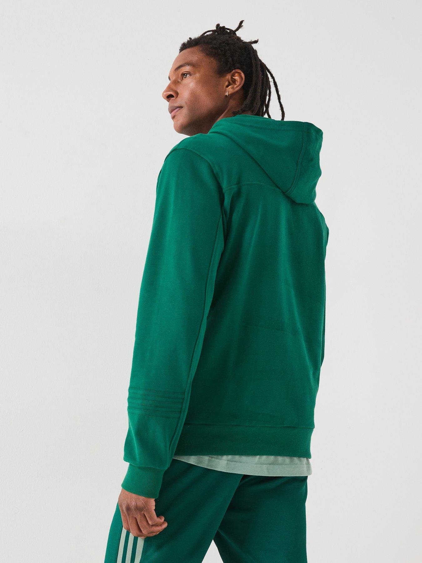 adidas-originals-mens-overhead-hoodie-greenstillFront