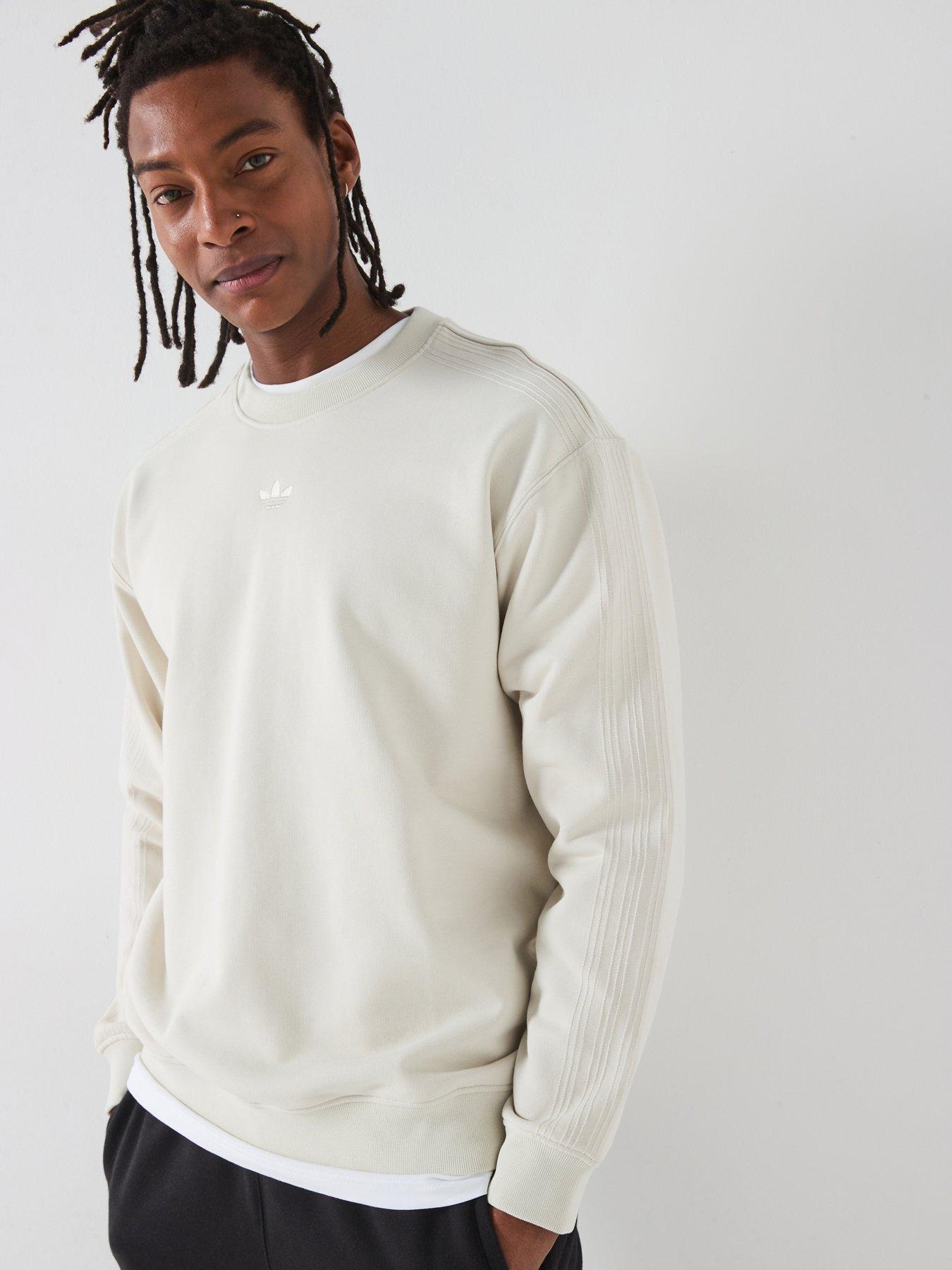 adidas Originals Mens Premium Essentials Crew Sweat - Cream