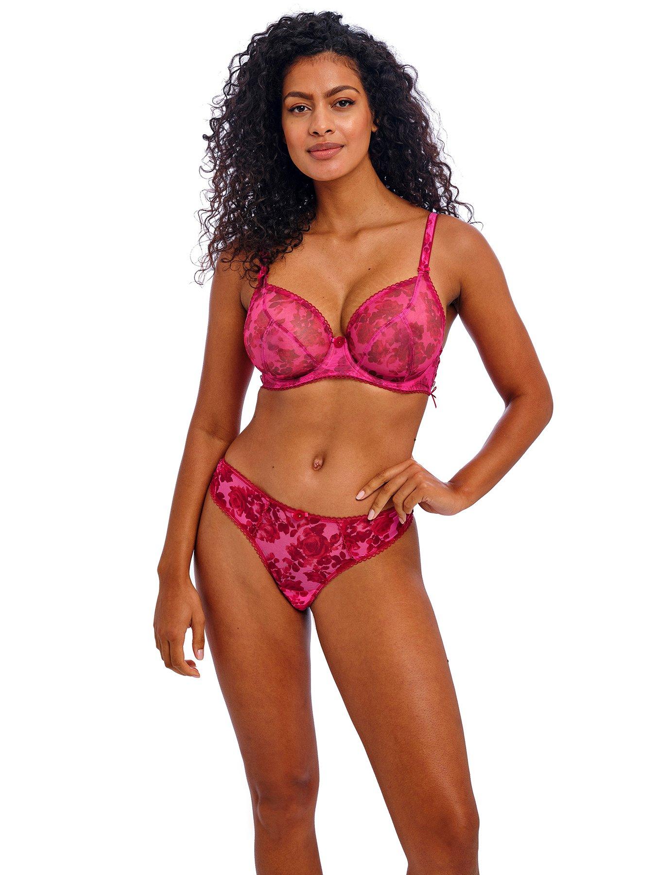 undefined Freya Rose Blossom Underwired Plunge Bra - Rose