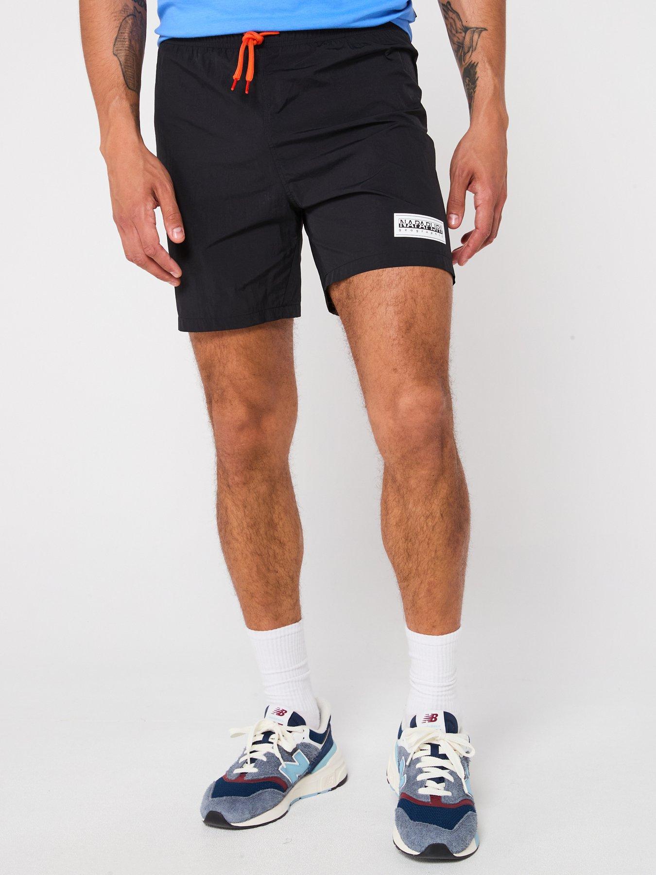 napapijri-mens-v-box-logo-shorts-black