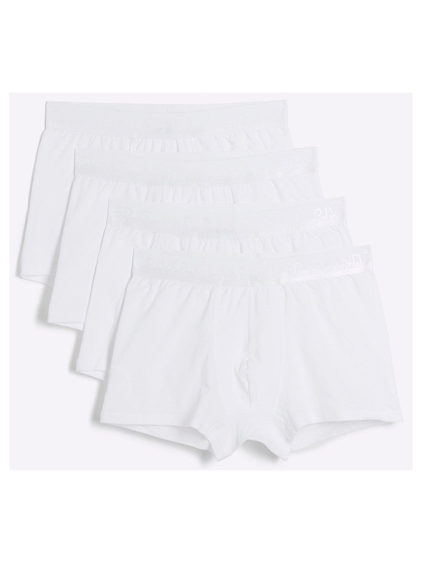 river-island-4-pack-tonal-split-waistband-trunks-white