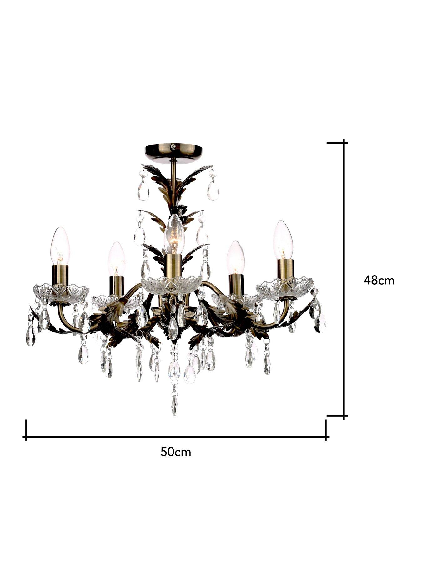 bhs-paisley-5-light-flush-chandelier-antique-brassdetail