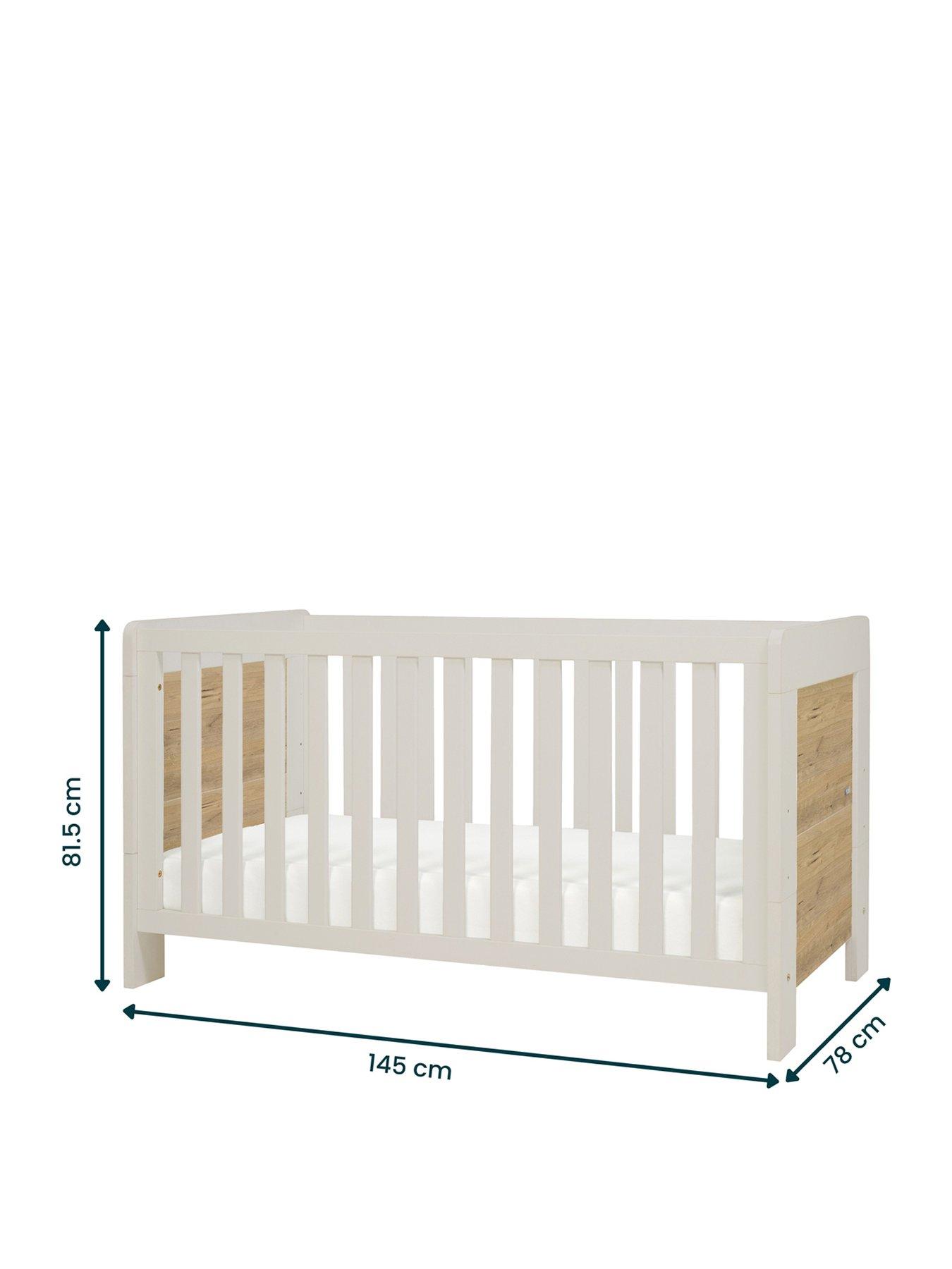 tutti-bambini-alba-cot-bed-white-sand-distressed-oakstillFront