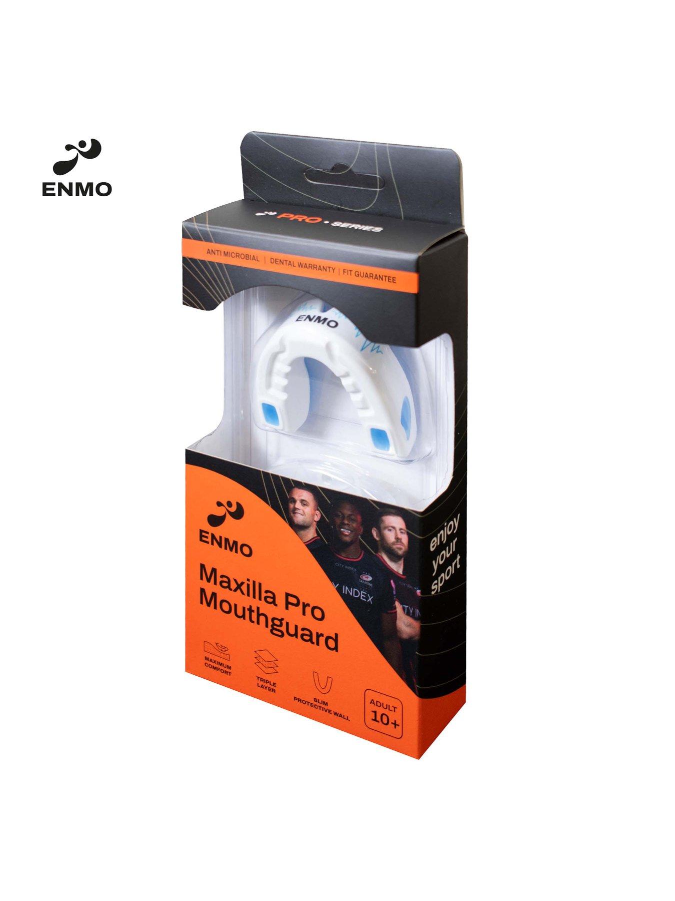 Image 3 of 8 of Enmo Maxilla Pro Mouthguard - White/Blue