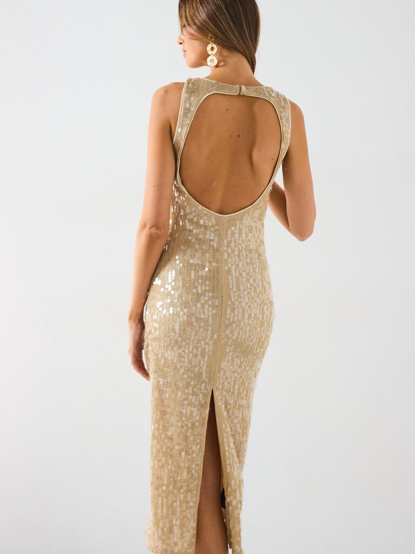 mango-scoop-back-sequin-dressoutfit