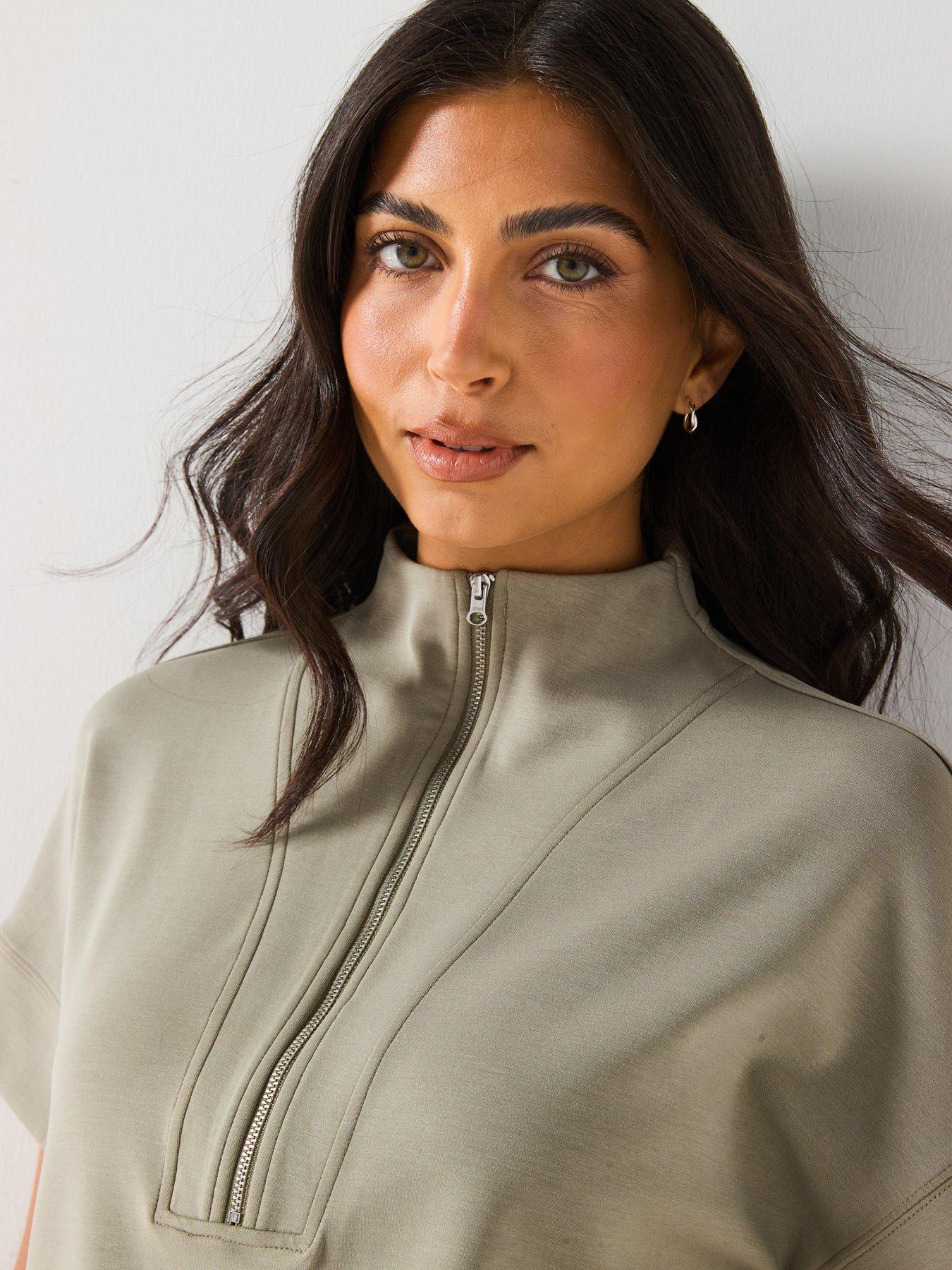 v-by-very-half-zip-premium-sweat-top-greenoutfit