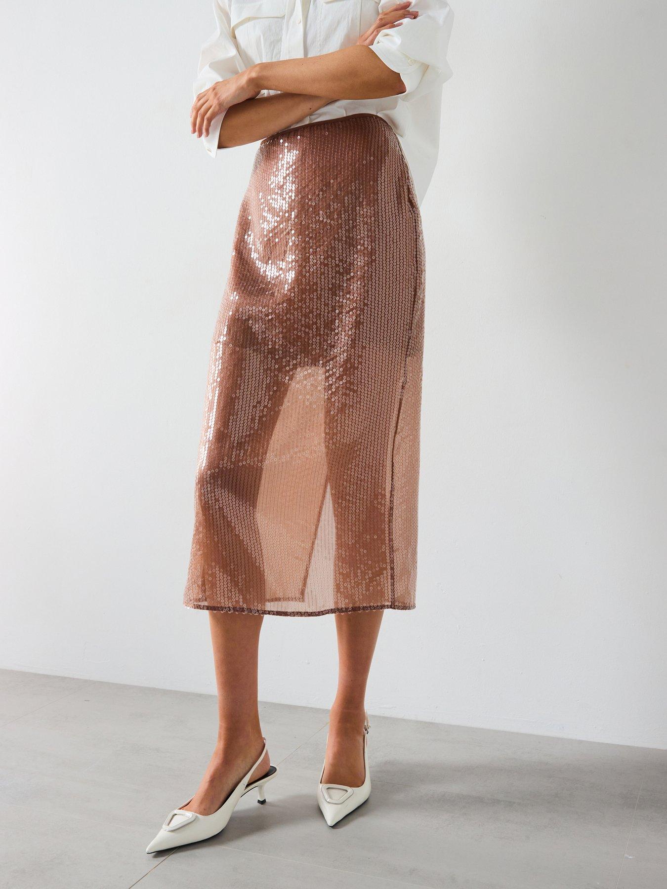 mango-sequin-midi-skirt