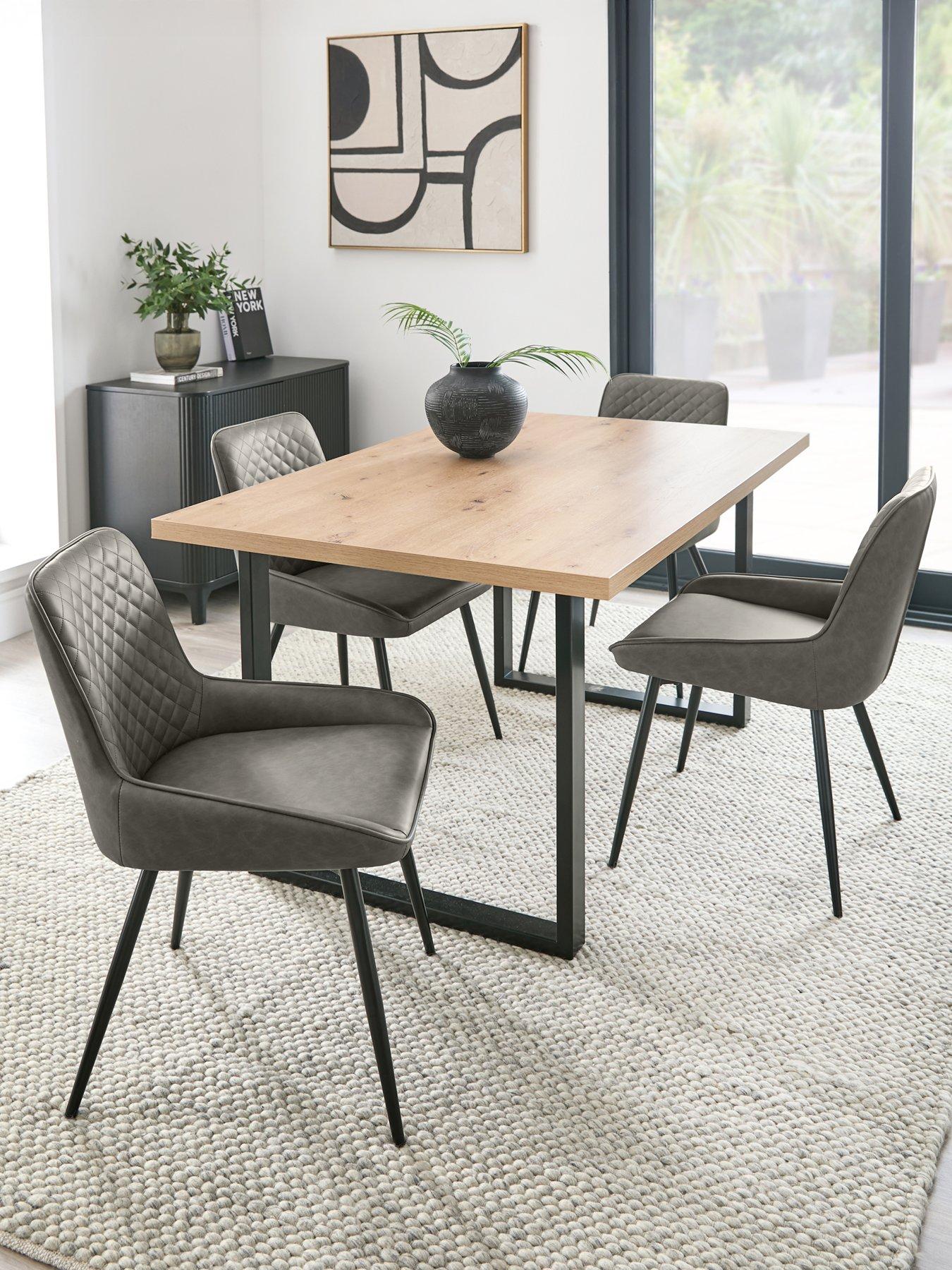 very-home-burton-140-cmnbspdining-table-4-sorena-dining-chairs-artisan-oakgreyfront