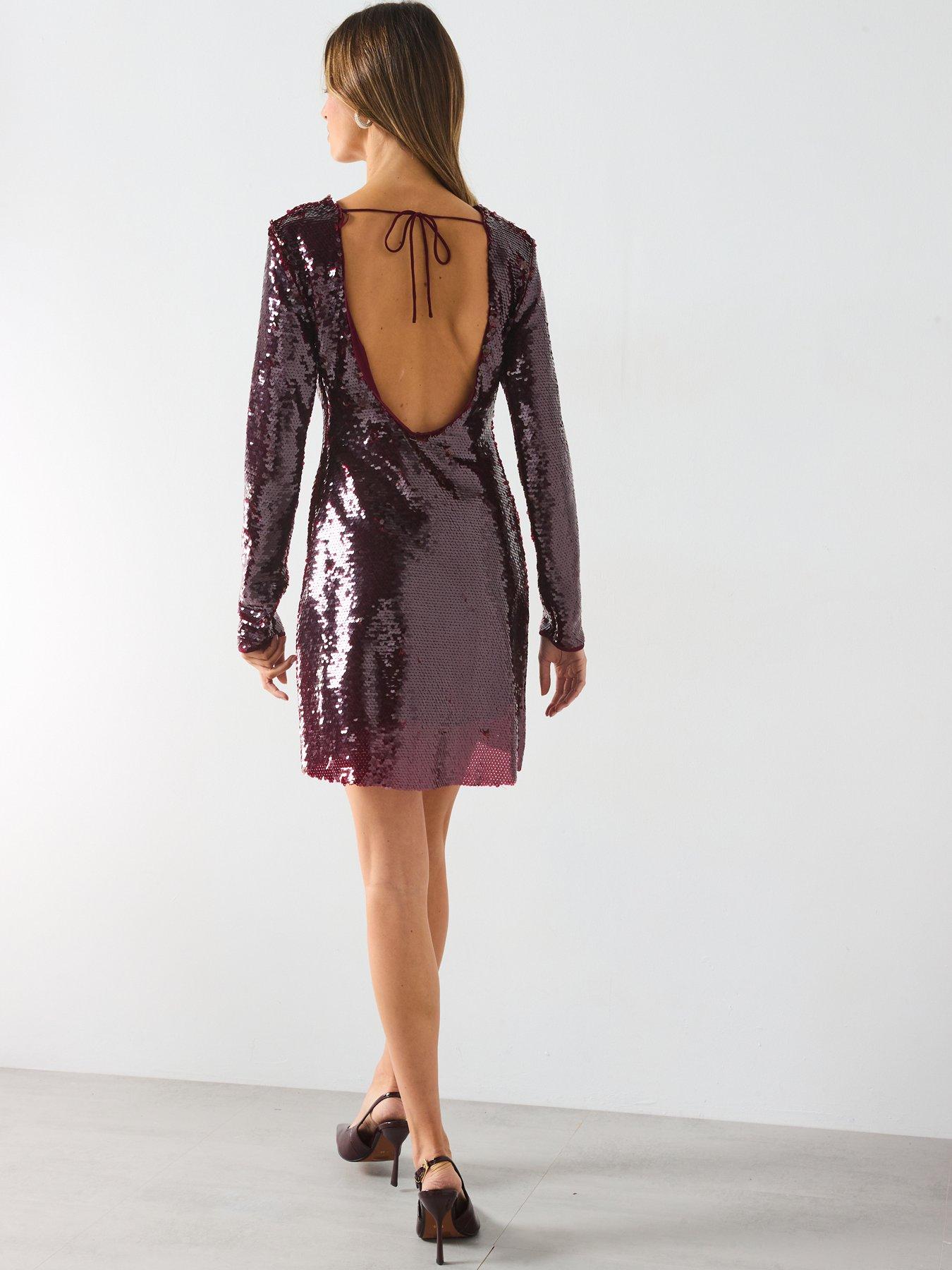 mango-burgundy-scoop-back-sequin-dressstillFront