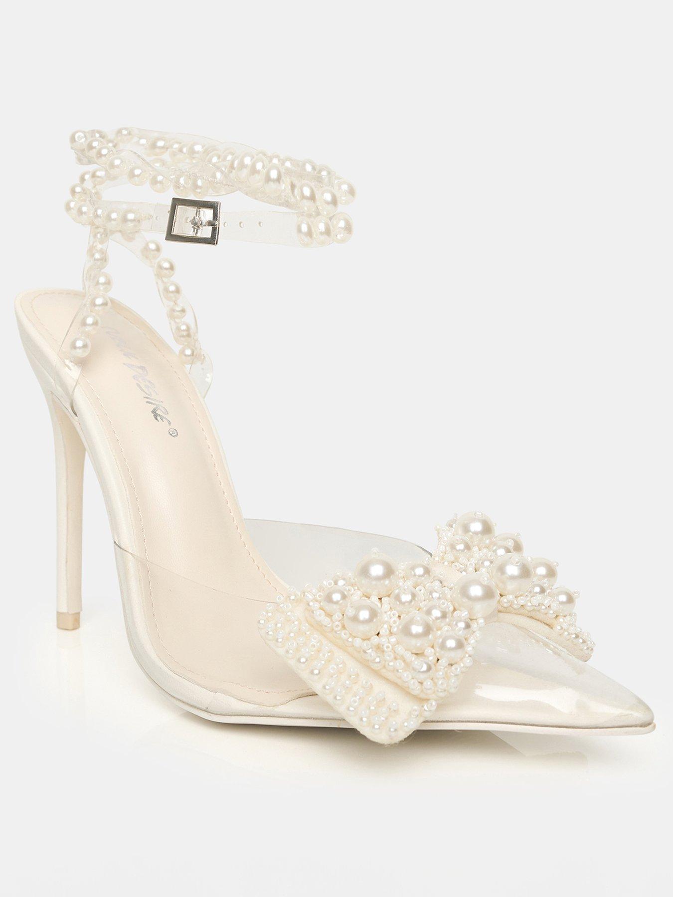 public-desire-glitzy-pearl-bow-detail-heeled-sandals-pearl