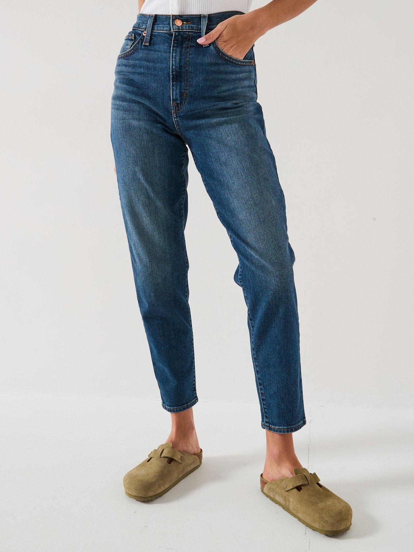 Levi's High-Waisted Mom Jeans - Moving Target - Blue
