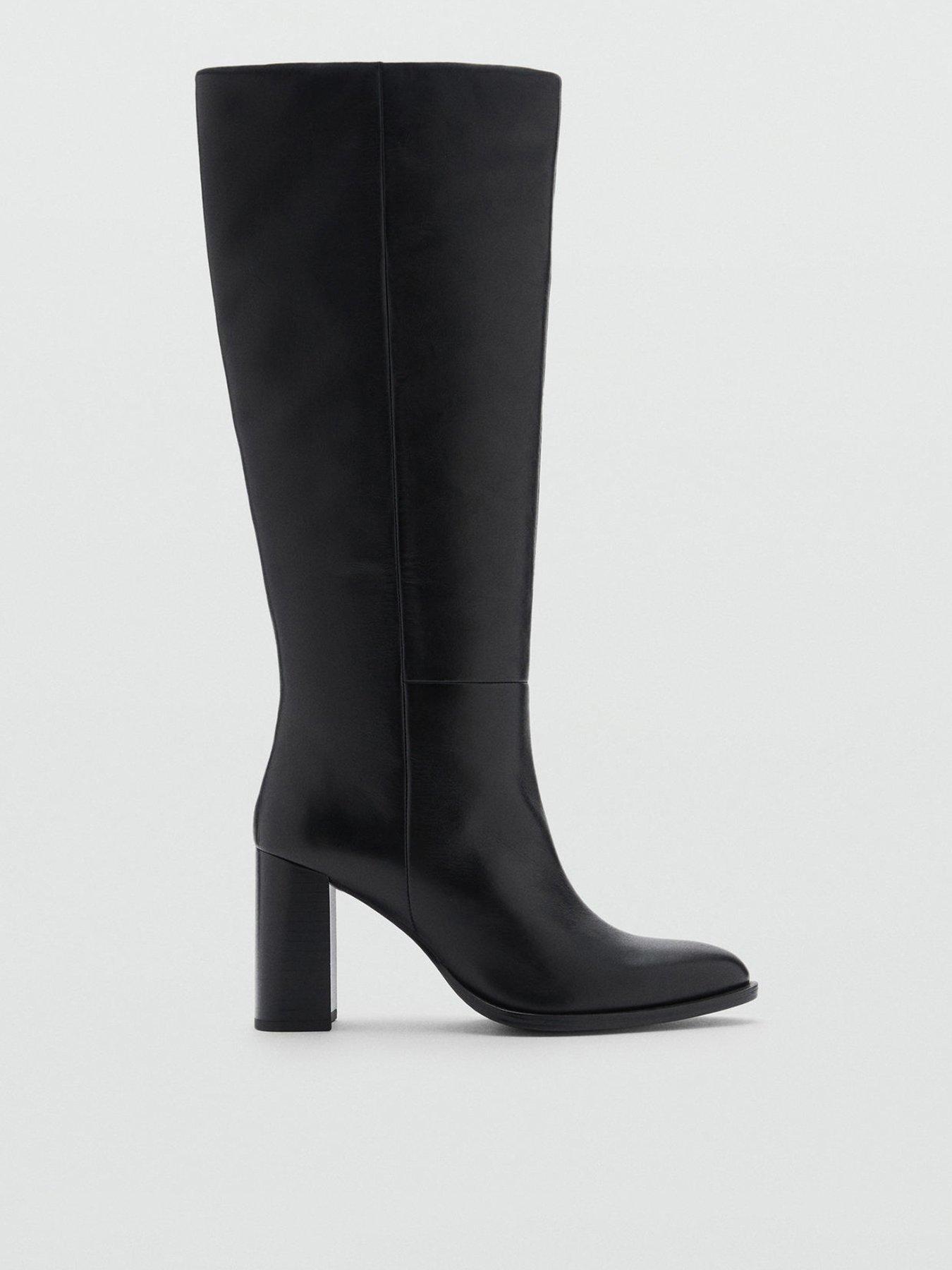 mango-black-knee-high-leather-boots