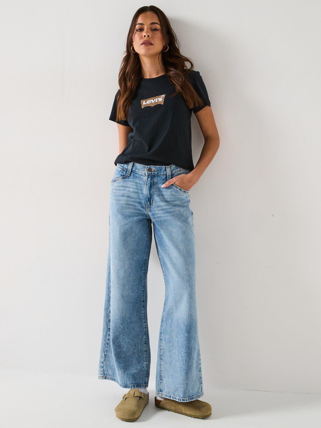 Image 3 of 6 of Levi's 94 Baggy Wide Leg Jeans - Light Touch&nbsp;- Blue