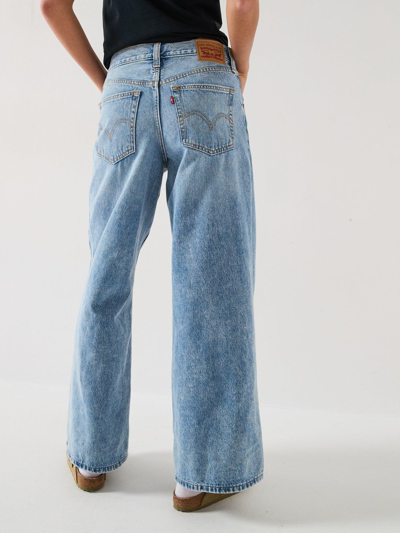Image 5 of 6 of Levi's 94 Baggy Wide Leg Jeans - Light Touch&nbsp;- Blue