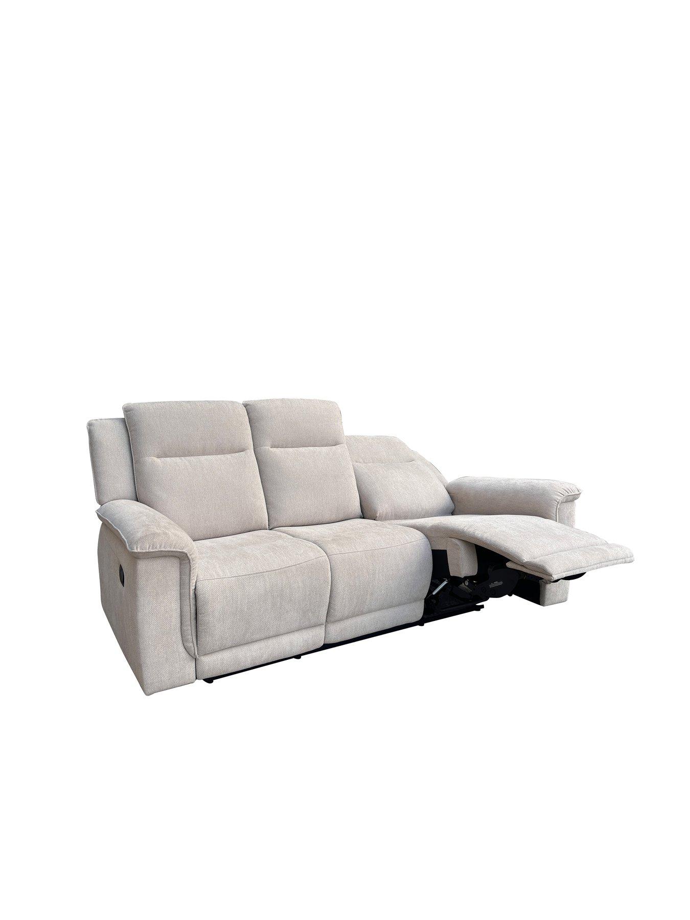 very-home-miro-3-seater-manual-fabric-recliner-sofadetail