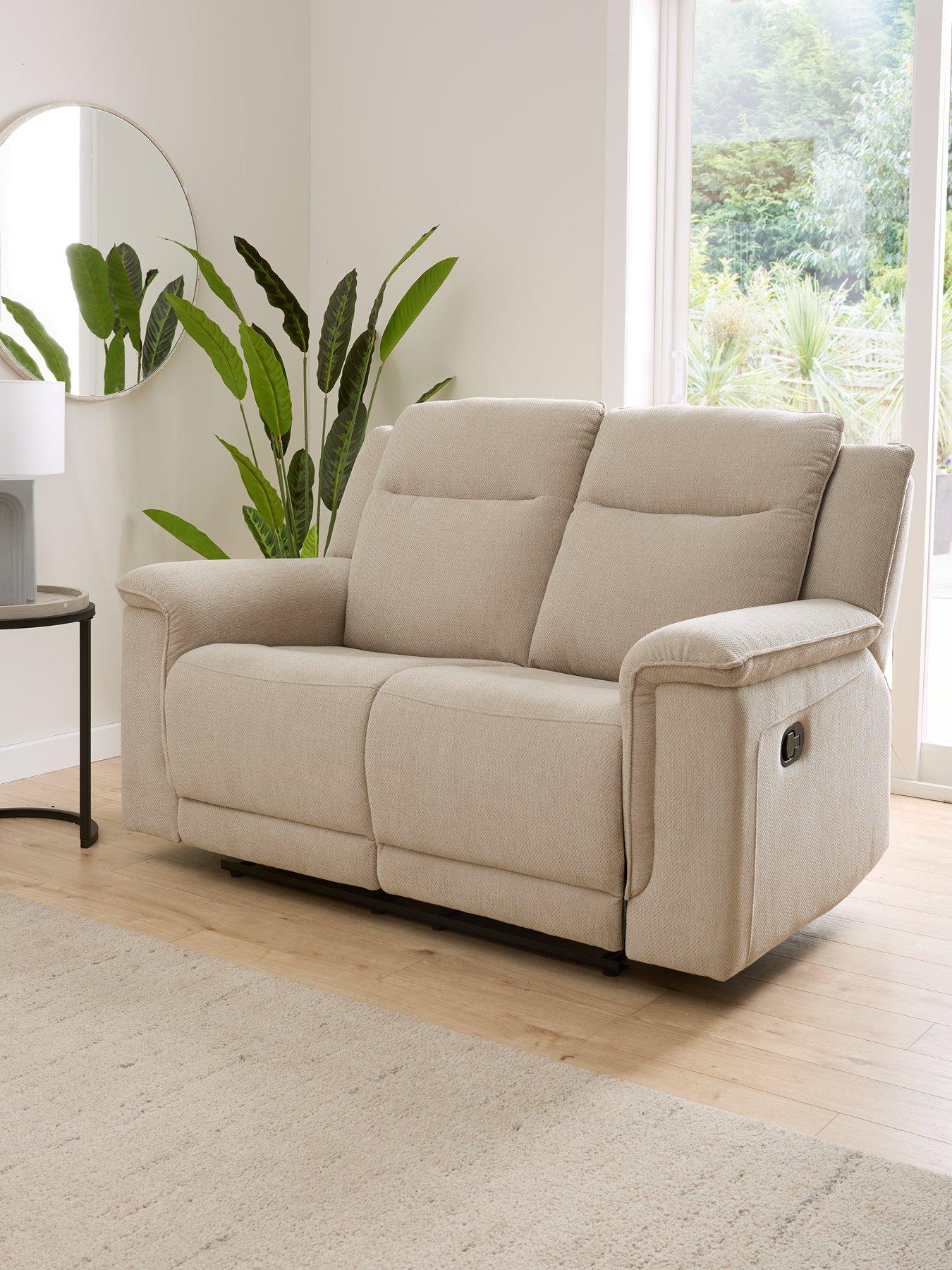 Image 1 of 7 of The Very Collection Miro 2 Seater Manual Fabric Recliner Sofa