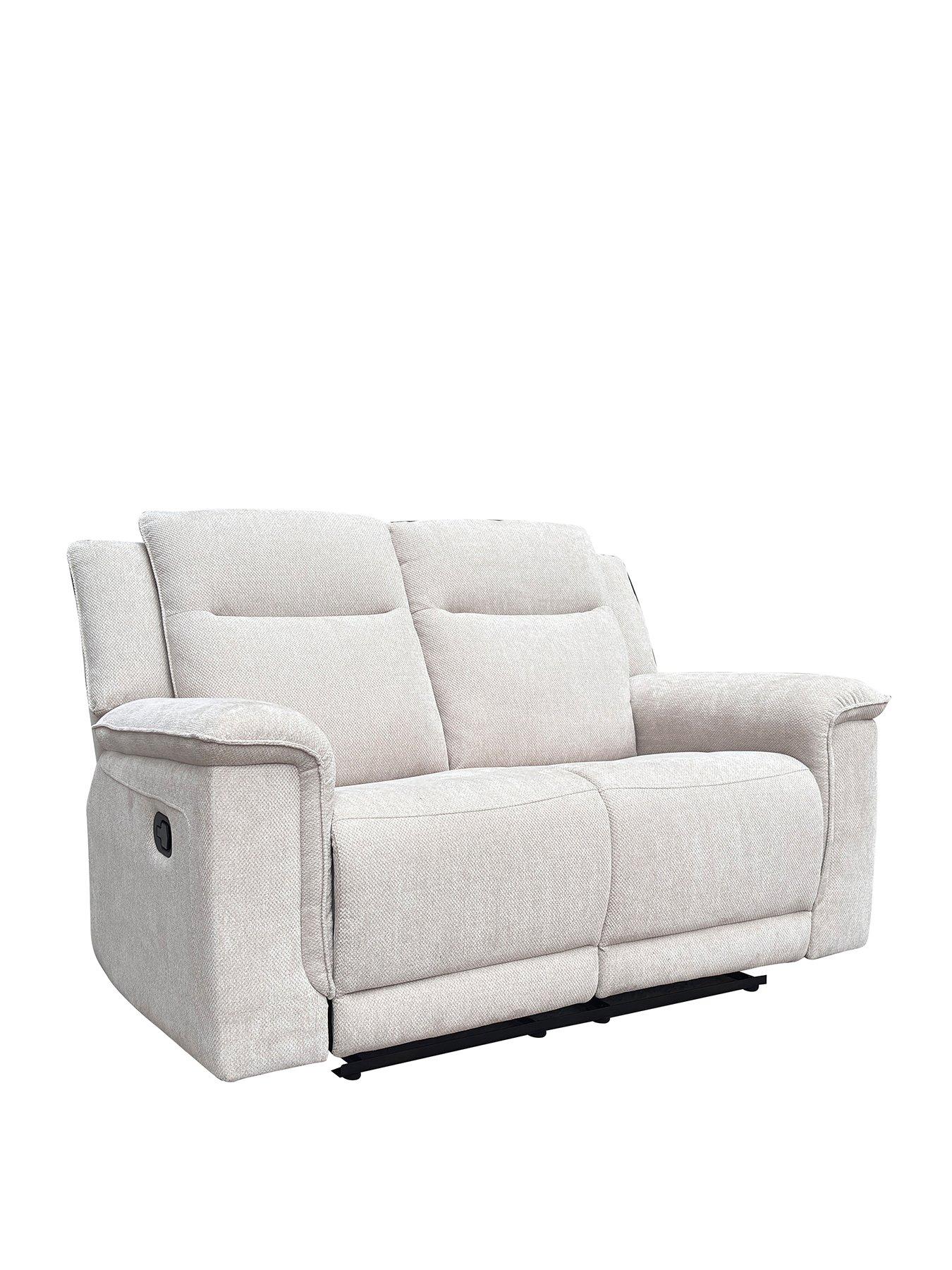 very-home-miro-2-seater-manual-fabric-recliner-sofaback